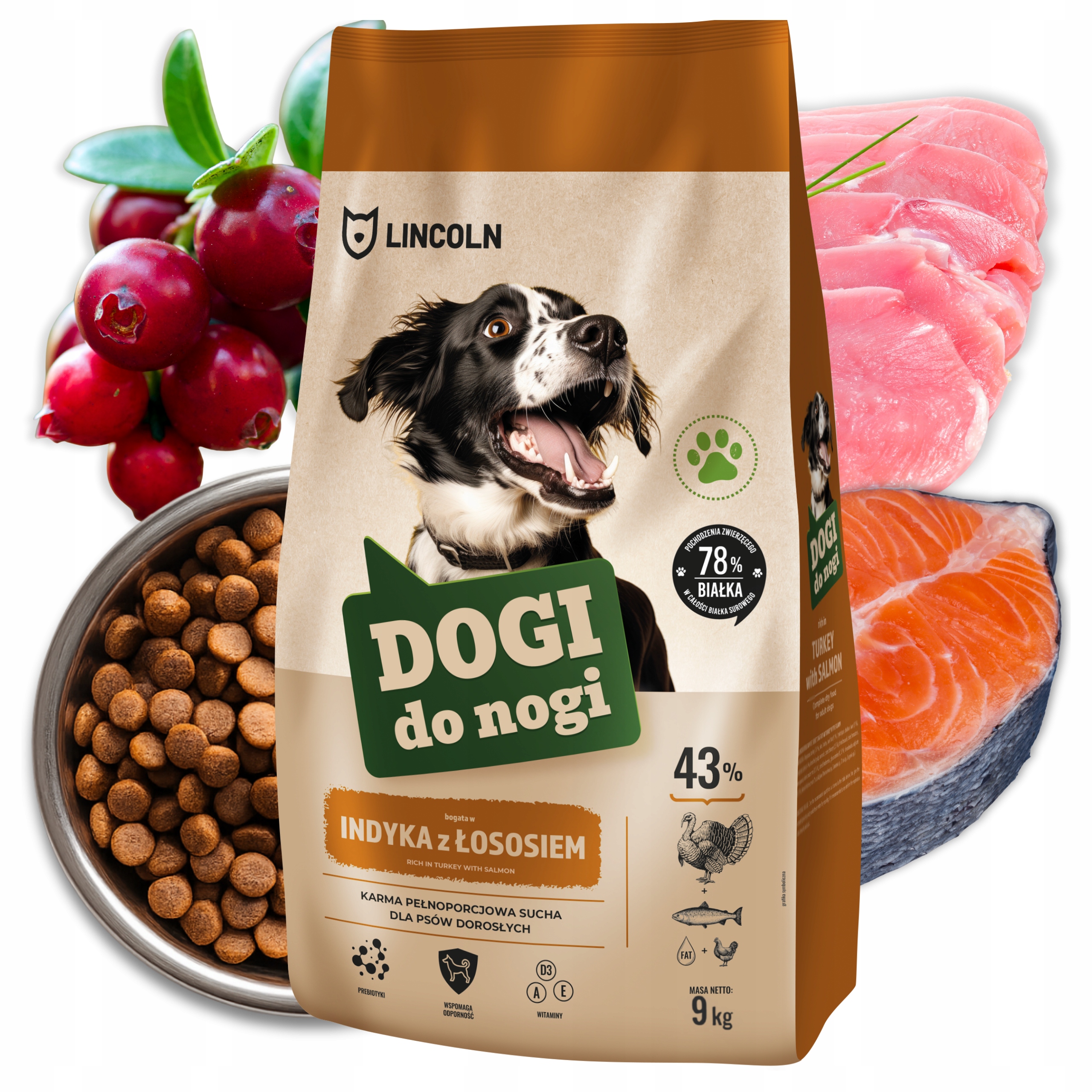 Levně Novinka Suché krmivo pro psy Losos 9 kg Premium Přírodní Vysoká kvalita