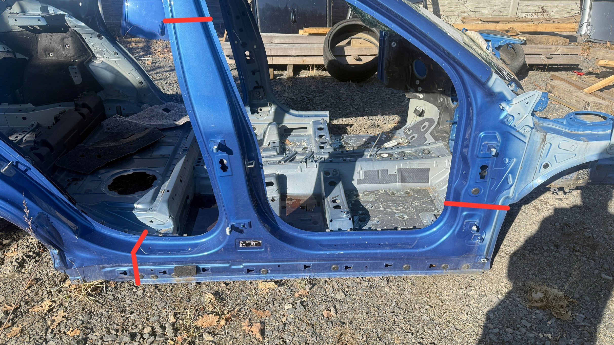 BMW X1 F48 threshold right pillar B side fender rear part B45