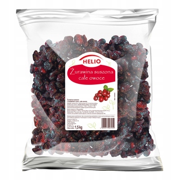 Levně Sušené brusinky, celé ovoce Helio 1500 g