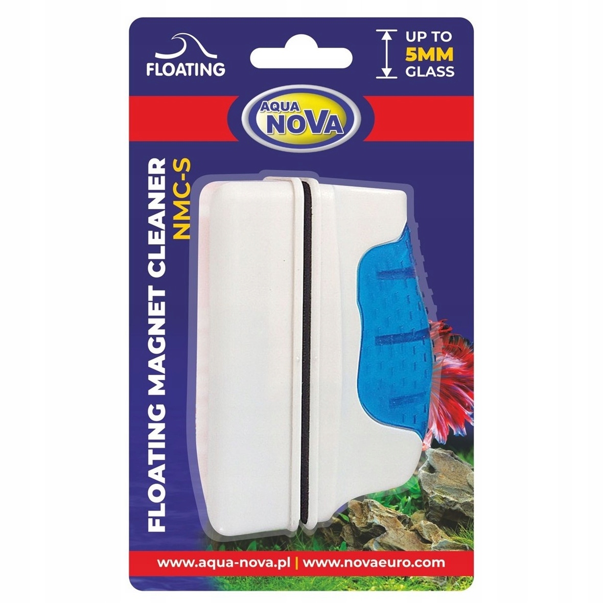 AQUA NOVA CZYŚCIK MAGNETYCZNY PŁYWAJĄCY S do 5mm