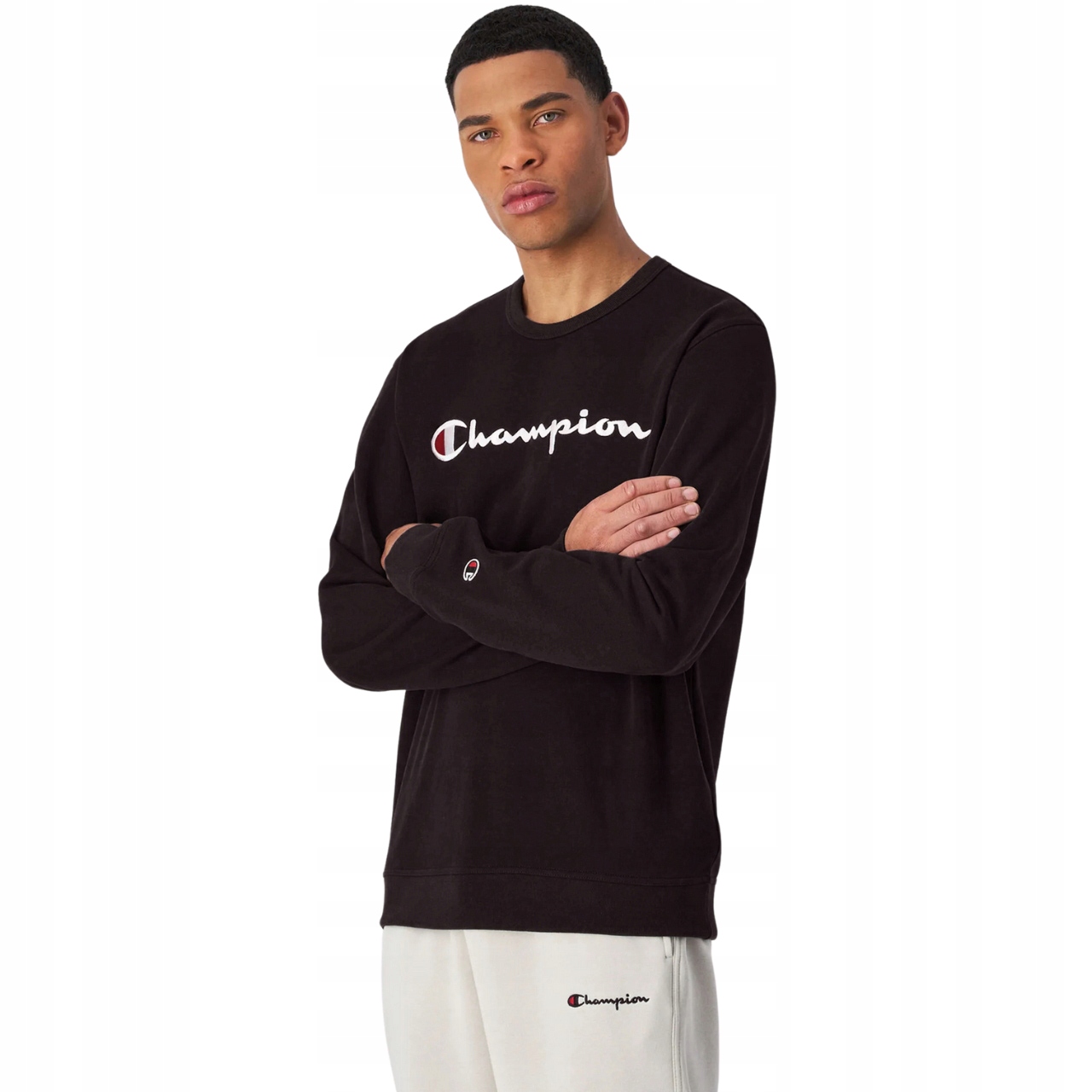 Pánská mikina Champion Crewneck Sweatshirt černá vel. S