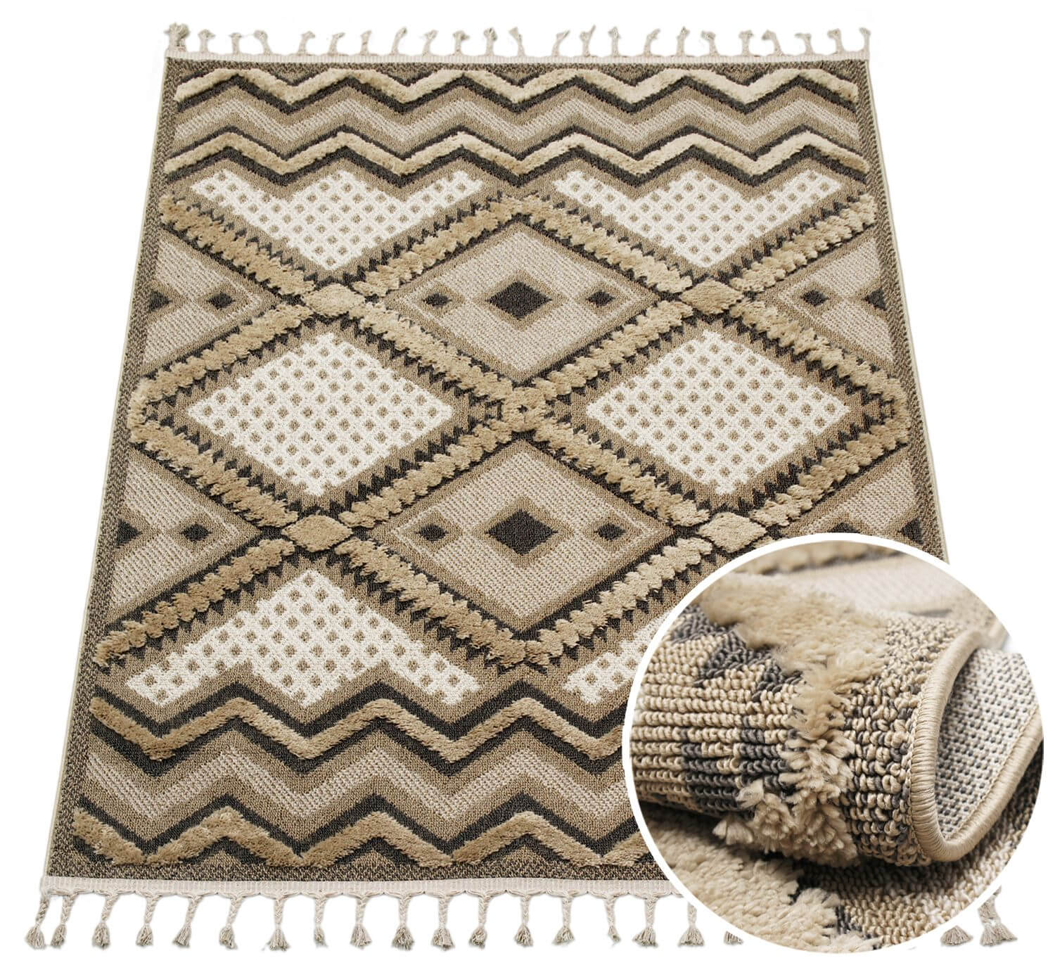 

Dywan Boho Berber Do Salonu Sypialni 140x190