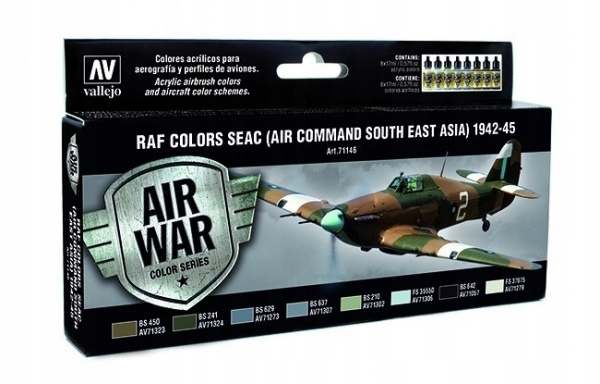 Vallejo 71146 Stavebnice Model Air War Raf Colors Seac