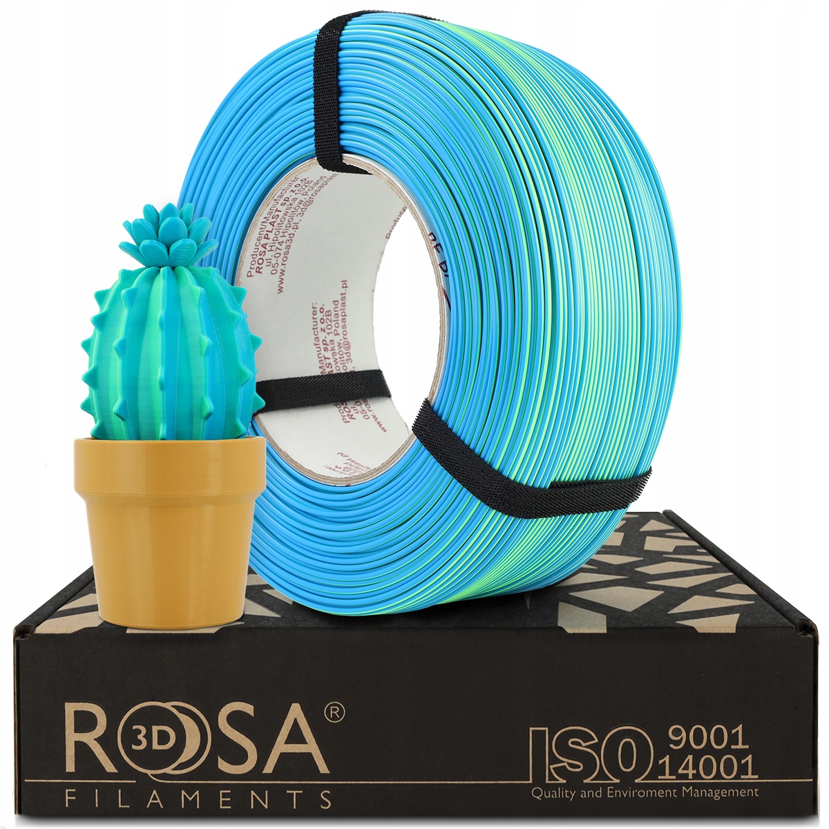 Filament Rosa3D Refill Pla Magic Neon Blue Lagoon 1kg 1,75mm