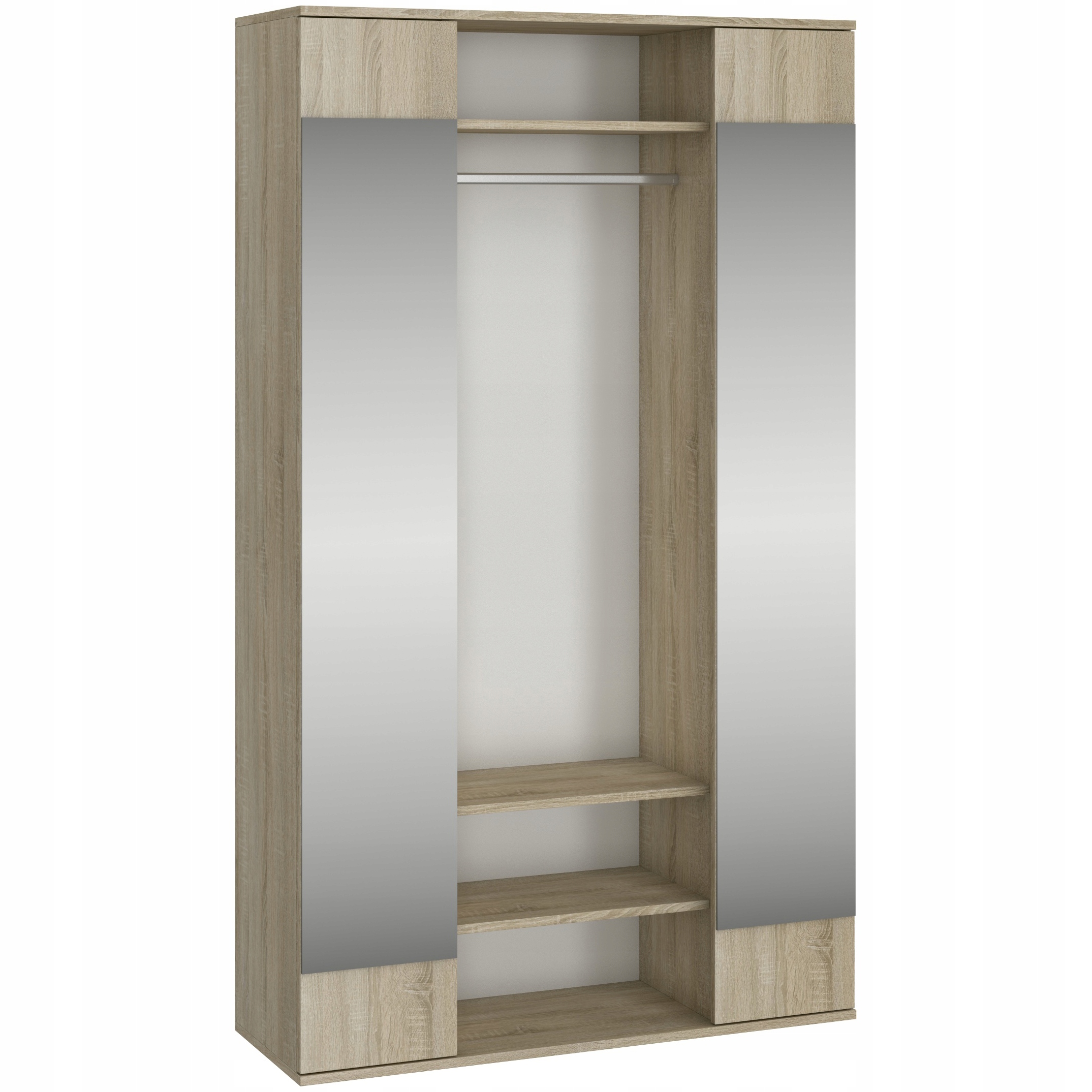 GARDEROBA SZAFA Z LUSTREM 110 CM LUNA PRZEDPOKÓJ DĄB SONOMA MAFMEBLE