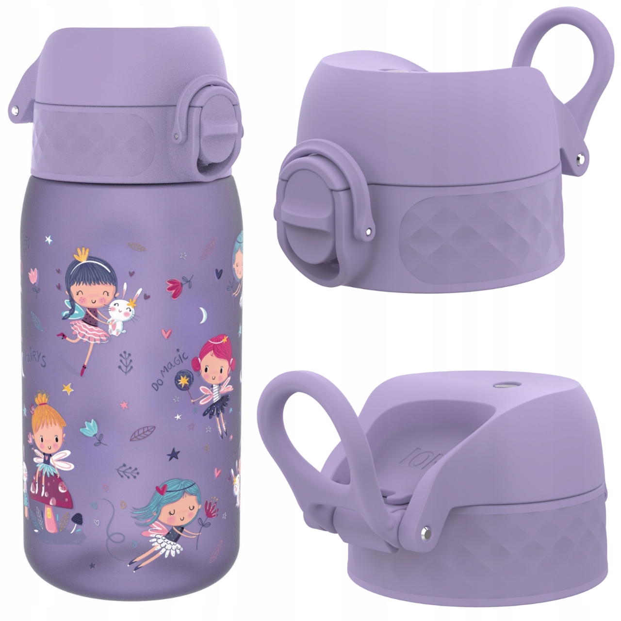 Bidon Zapasowy Ustnik- Dla Dziecka Pastelowy Fiolet ION8 0,35 L 350 ml