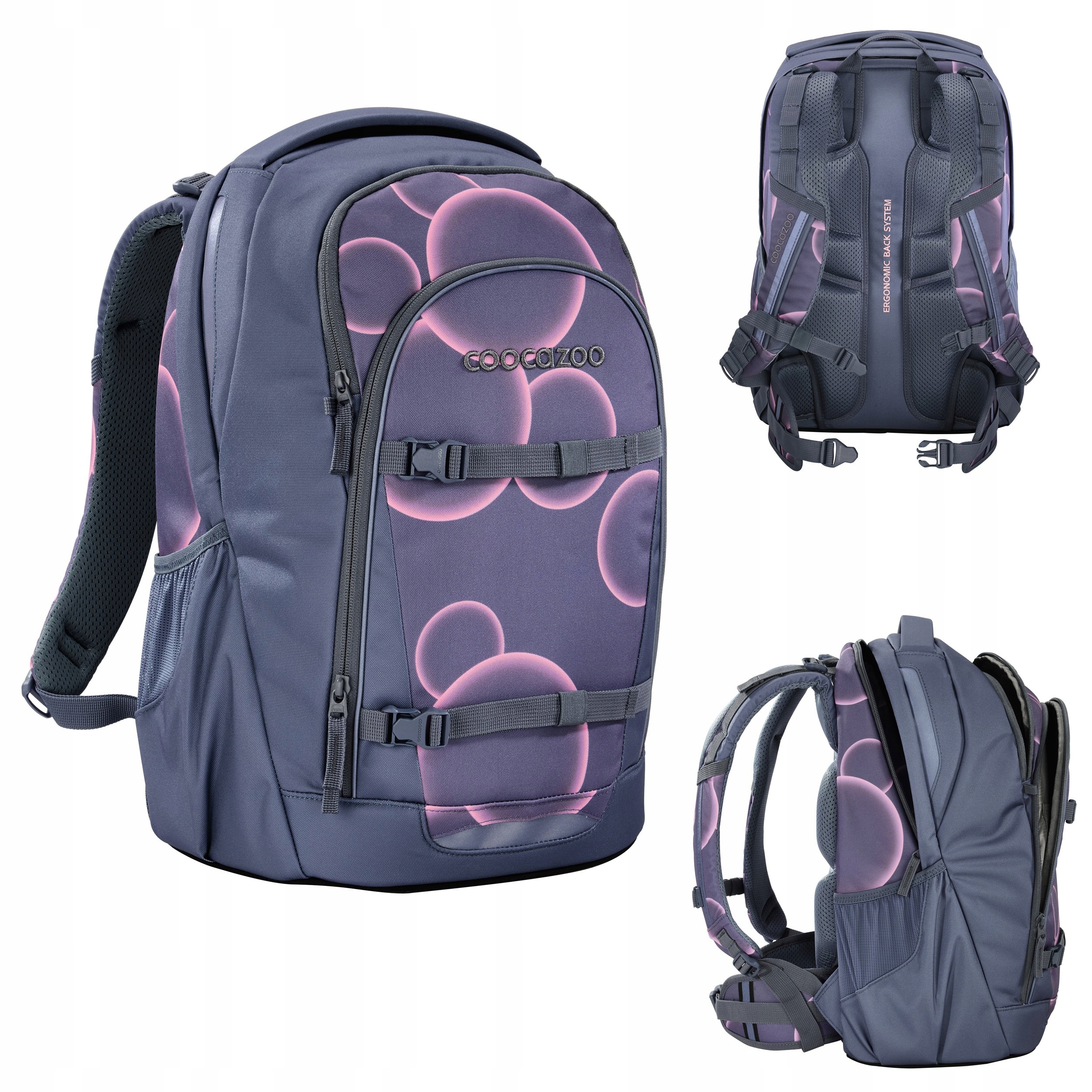Coocazoo Plecak Szkolny Every 2.0 Swirl Whirl Młodzieżowy Lekki Ergo 30L