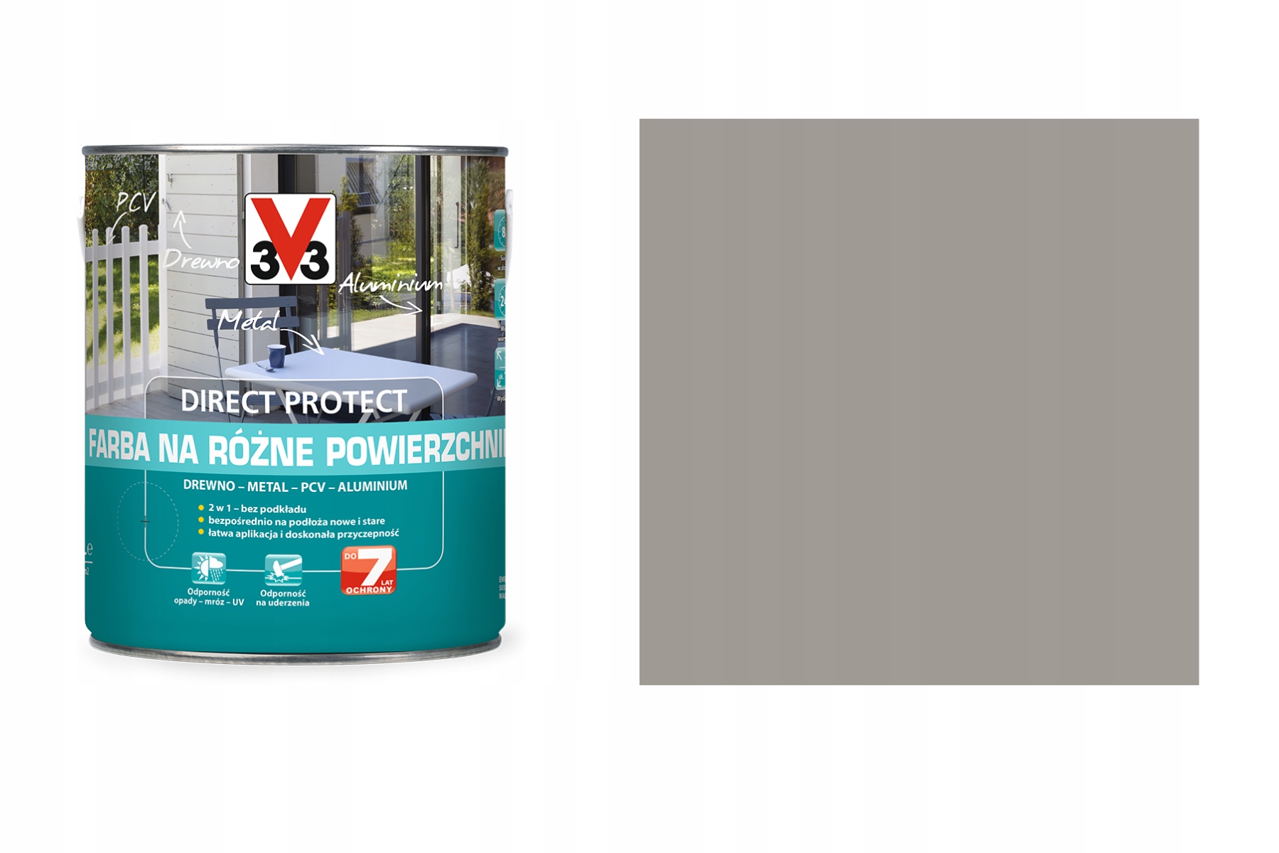 

V33 Direct Protect Szary Alpejski Satyna 2,5L