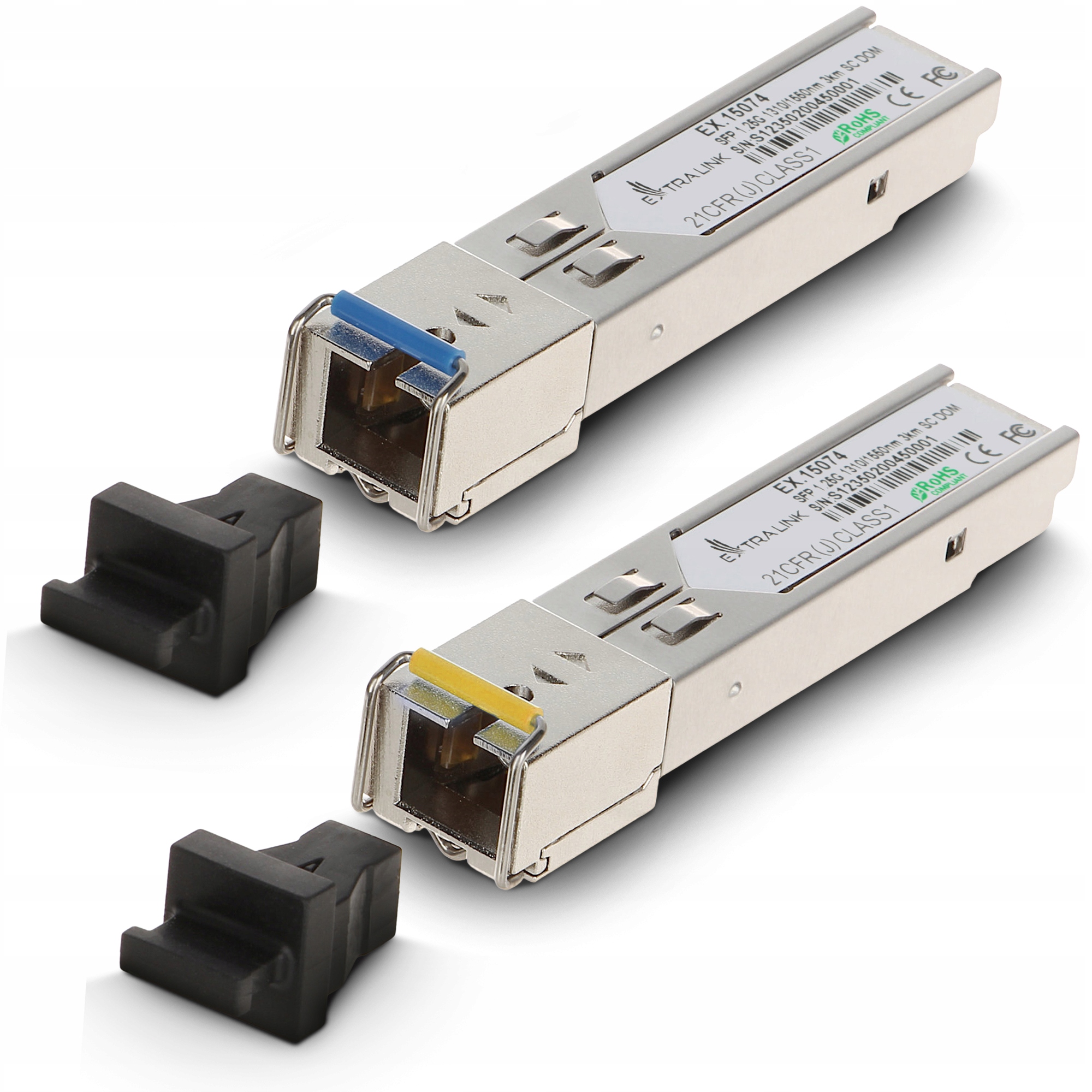 Moduł SFP Extralink 1,25G WDM, 3km, SC, dla HP/Aruba