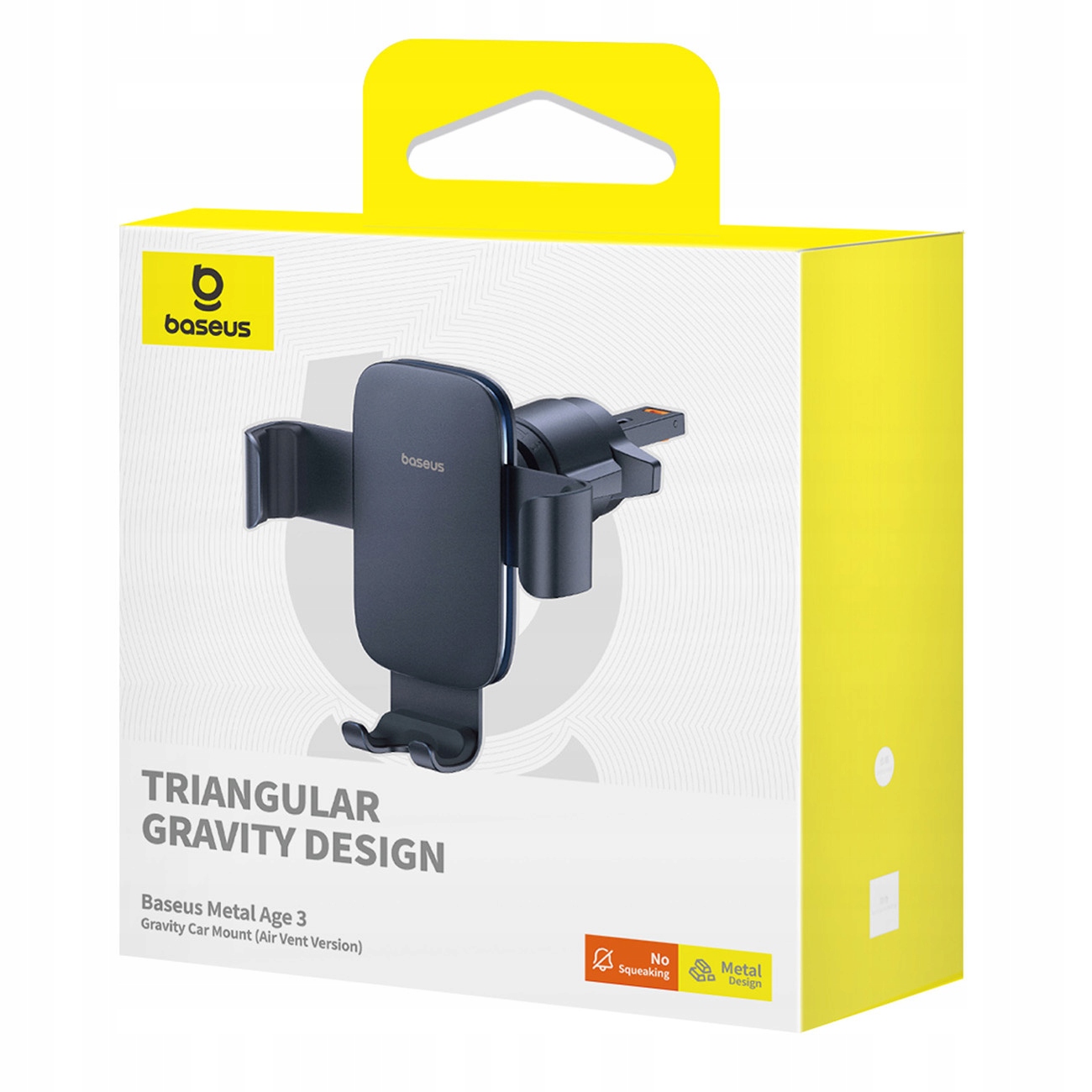 BASEUS UCHWYT DO SAMOCHODU GRAWITACYJNY NA TELEFON KRATKĘ WENTYLACJI NAWIEW