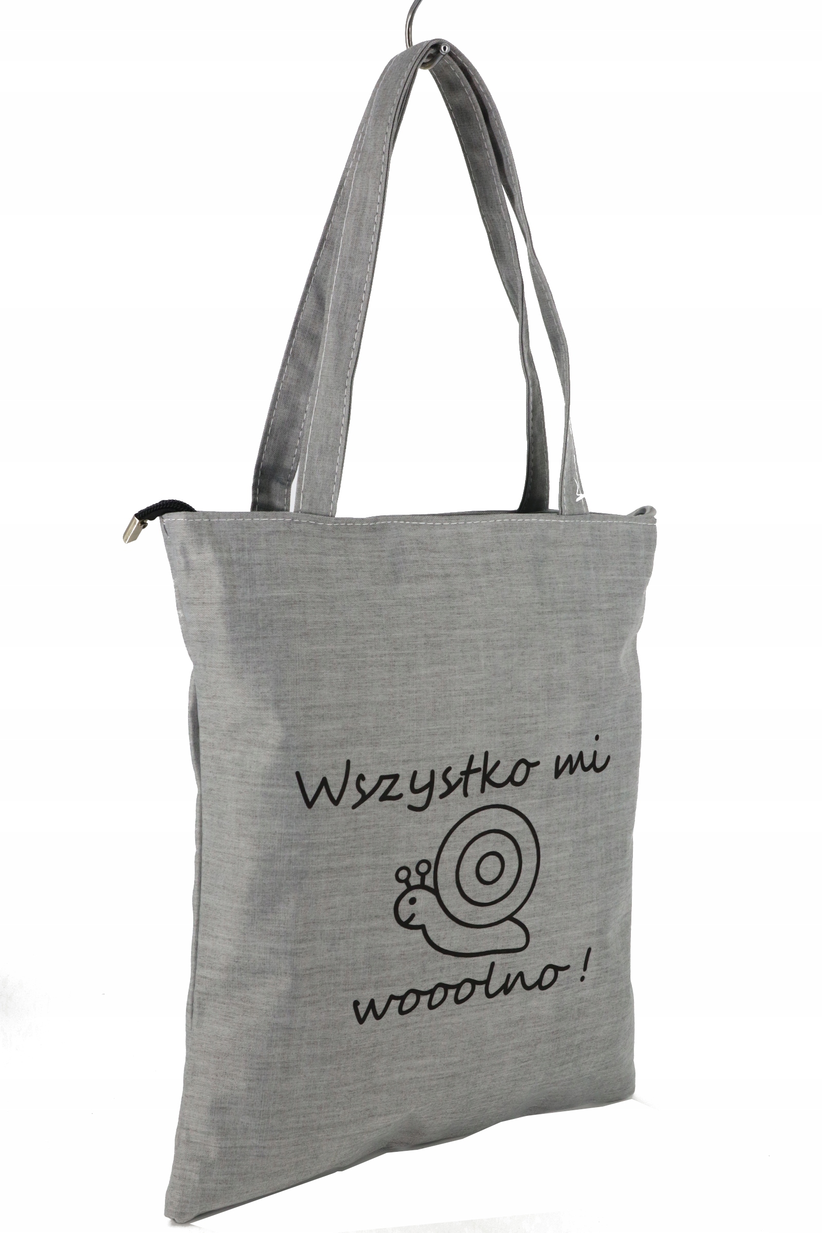 

Torba na zakupy szoperka Wszystko MI Wolno Szara