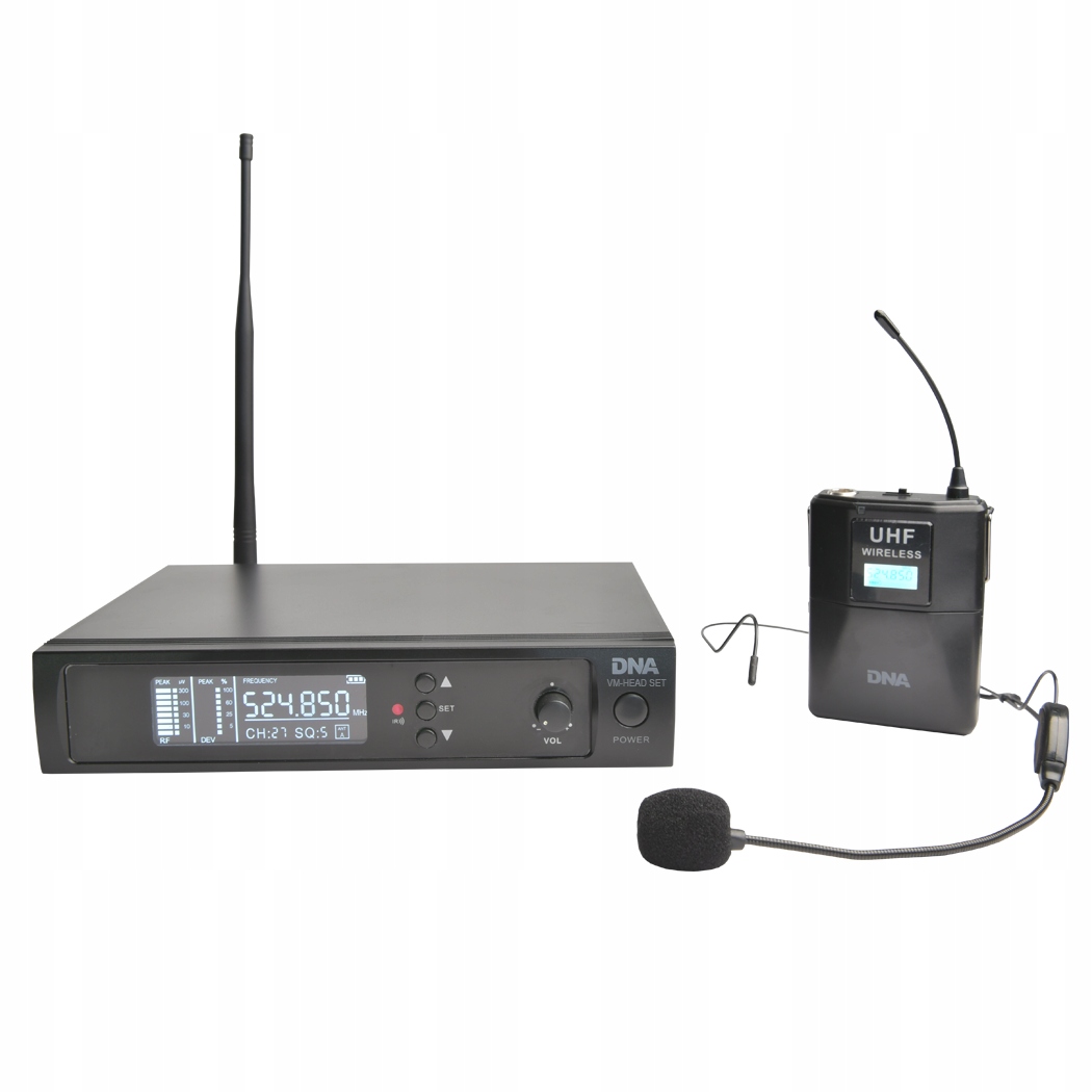 Zestaw mikrofon bezprzewodowy nagłowny DNA VM - HEAD SET