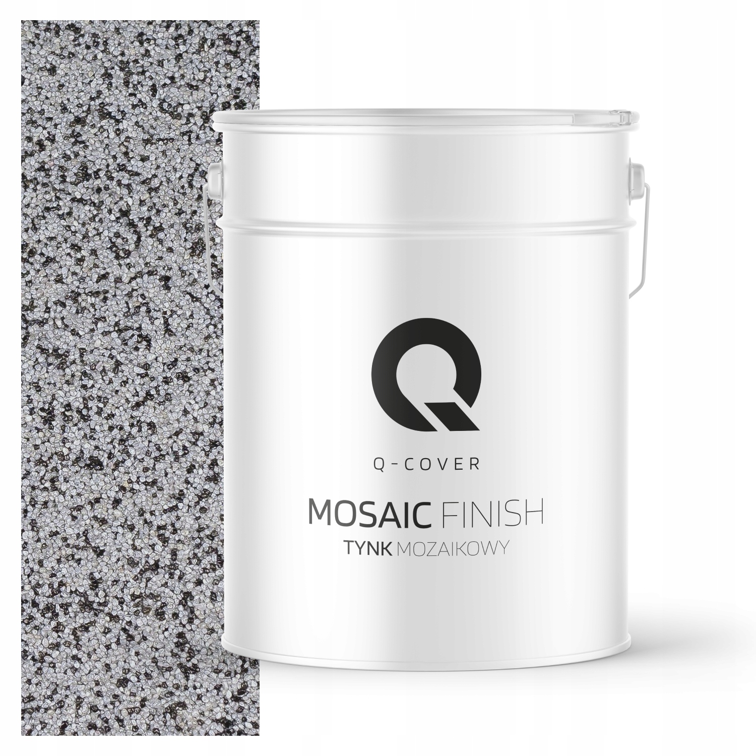 Mozaiková pryskyřičná omítka 12.5 kg Vnitřní vnější šedá M34 Ozdobná