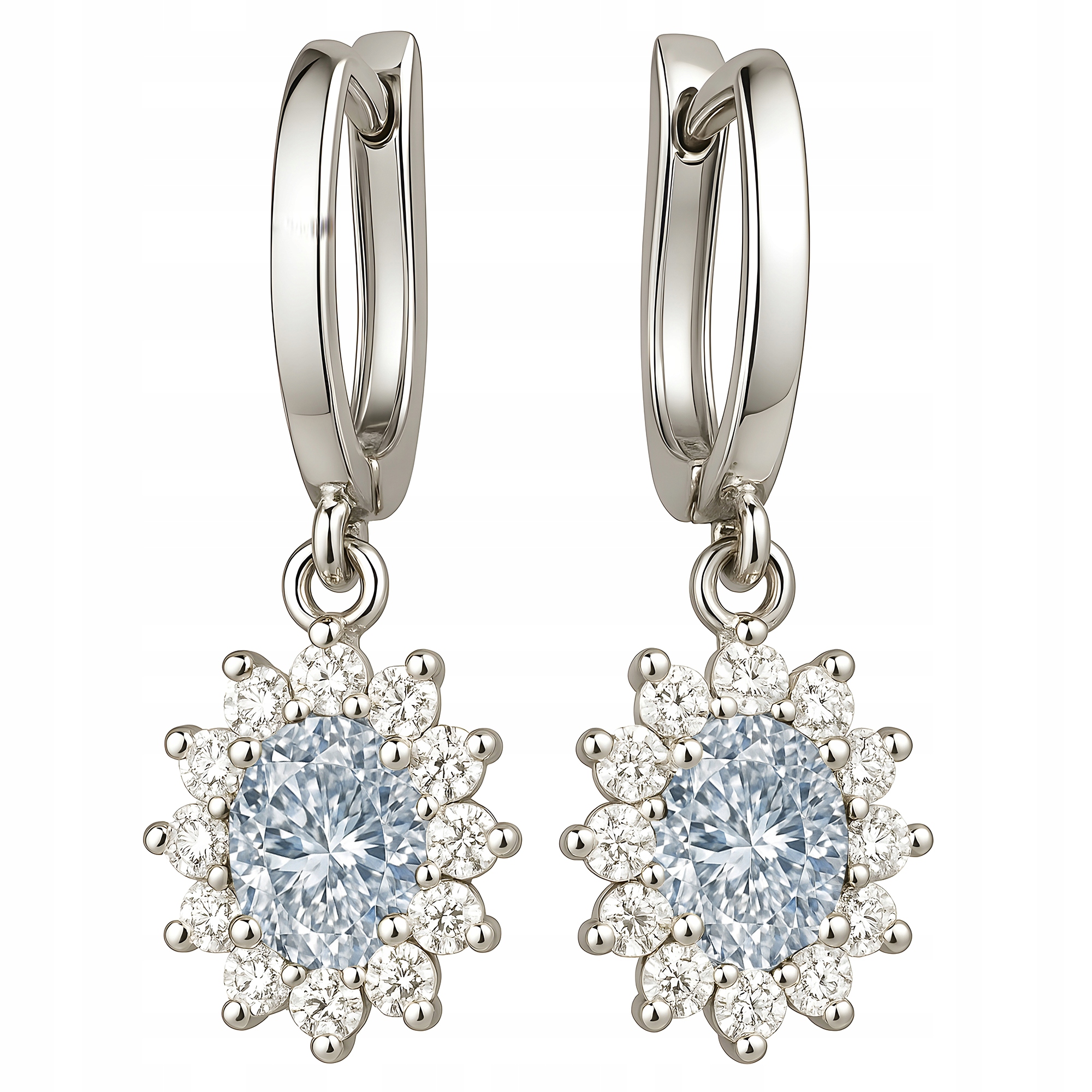 Krásné Náušnice Stříbrné šperky 925 jako Dárek s zirkony pro ženy