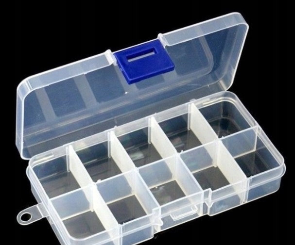 Organizer 10 przegródek 13 x 6.6 x 2.2 cm