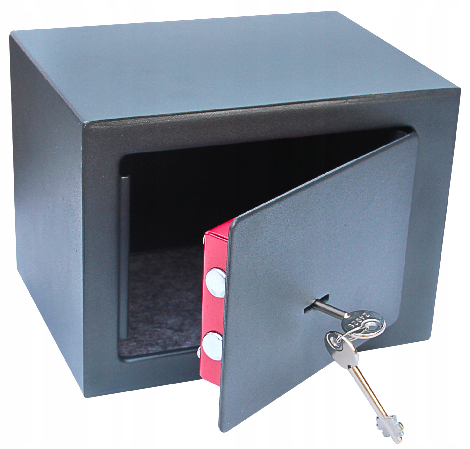 SEJF DOMOWY SKRYTKA NA KLUCZ PIENIĄDZE KASETKA Z ZAMKIEM MOCNY SOLIDNY