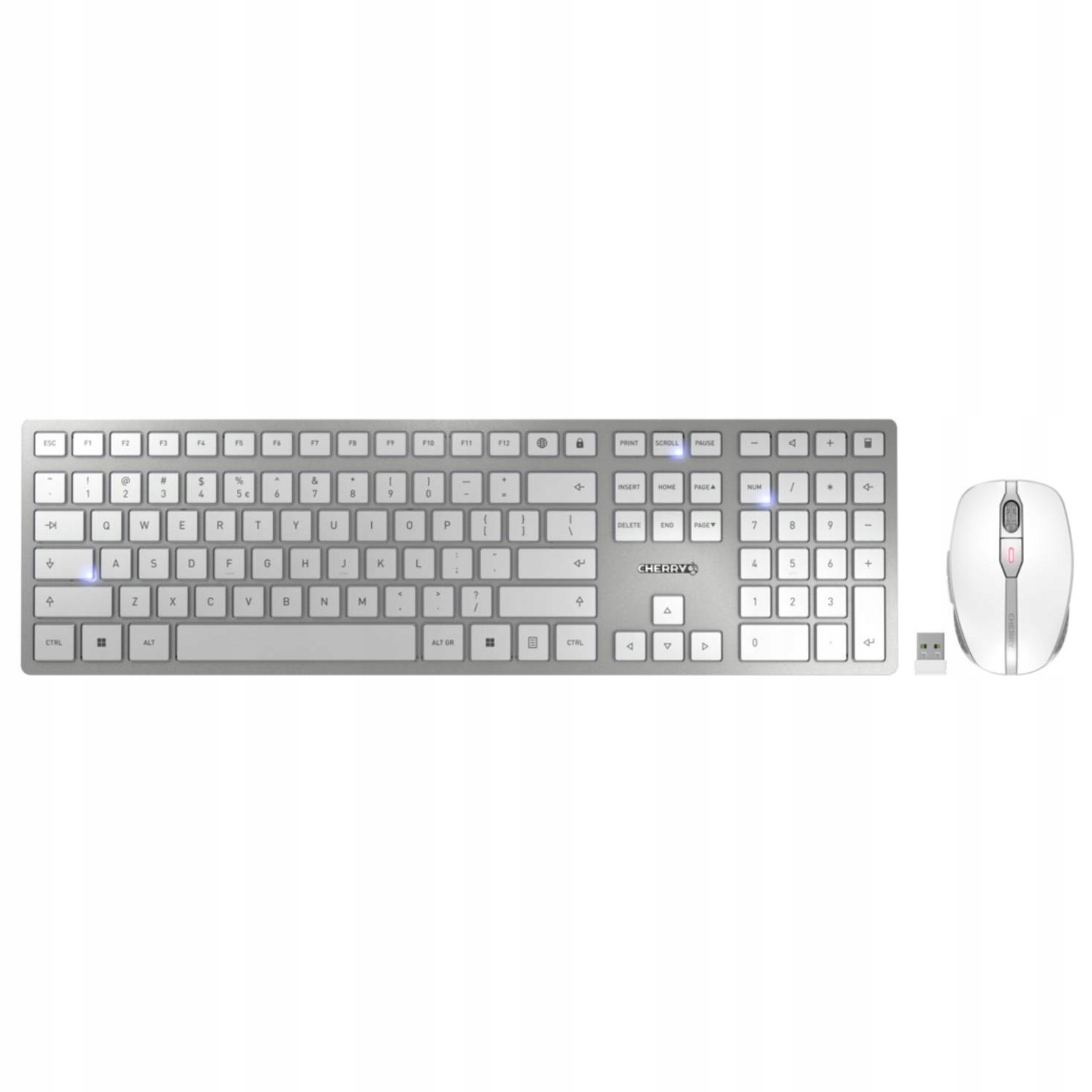 Cherry Dw 9100 Slim Zestaw Bezprzewodowa Klawiatura Myszka Qwerty Usb-c Srb