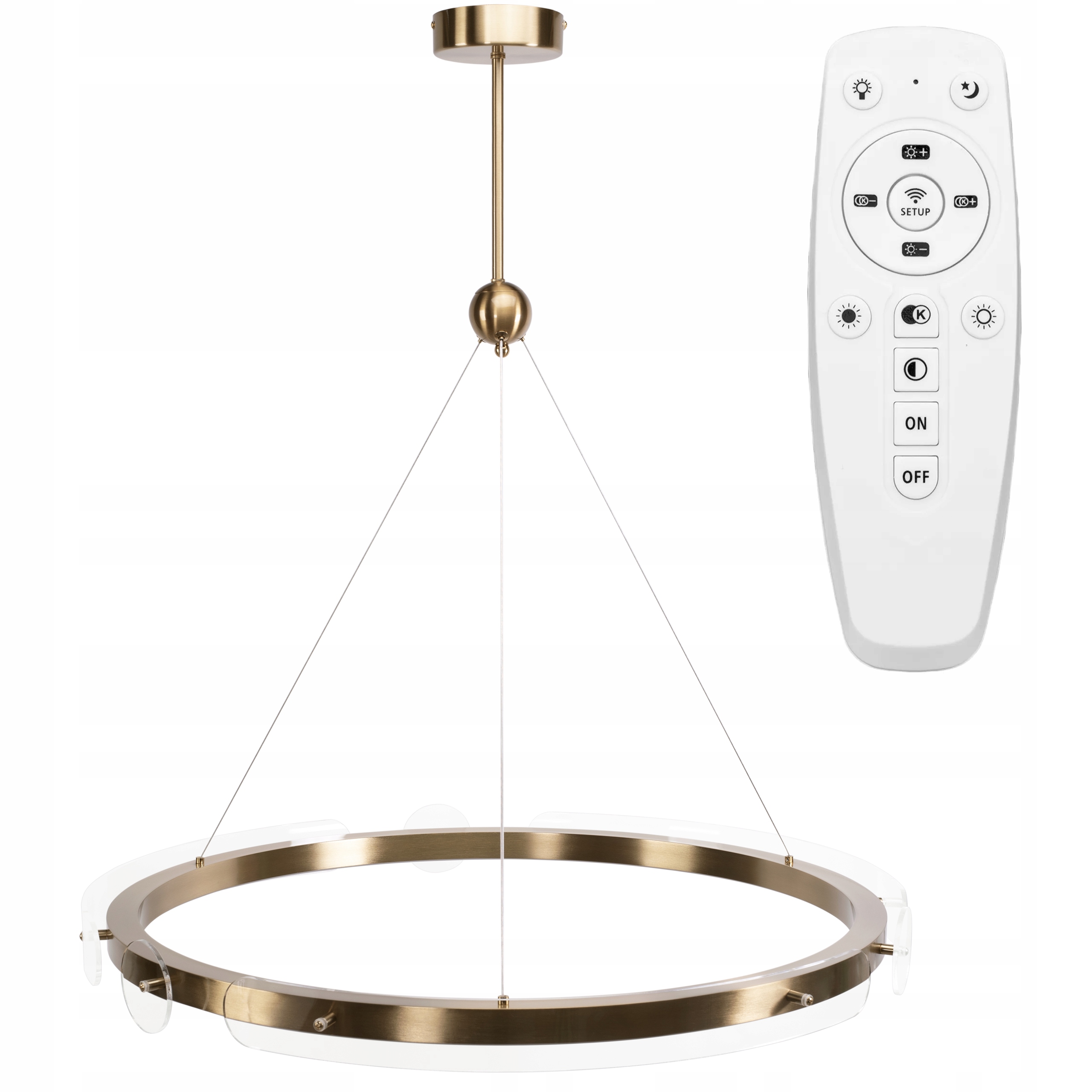 Závesná lampa Zlatá stropná Glamour Led luster Gold Toolight