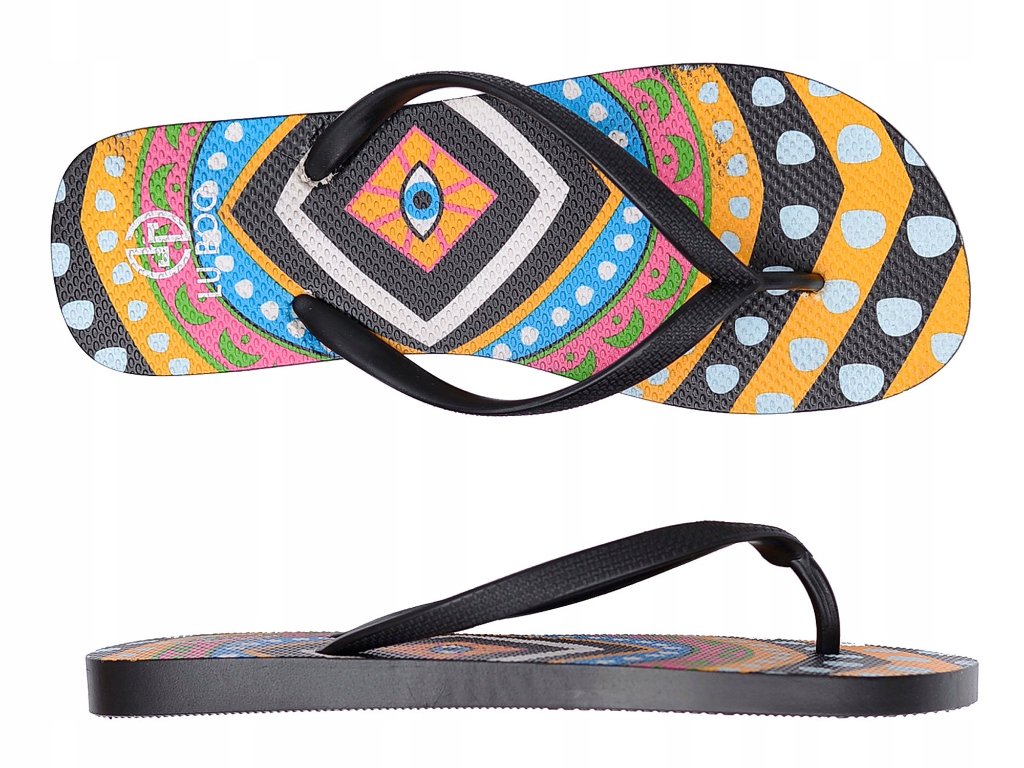 

Lekkie Gumowe Klapki Japonki Lu Boo Czarne 36