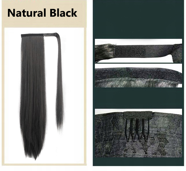 KUCYK Doczepiany Dopinka Kitka BARDZO DŁUGI 60 CM Naturalny Czarny Kod producenta 2#