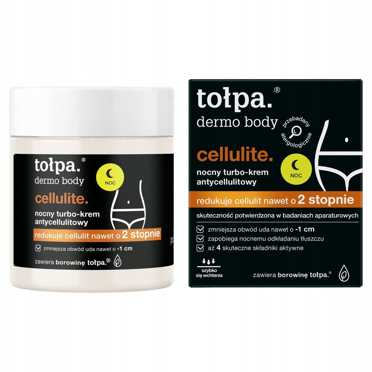 tołpa Dermo Body Cellulite Noční turbo-krém proti celulitidě 250 ml