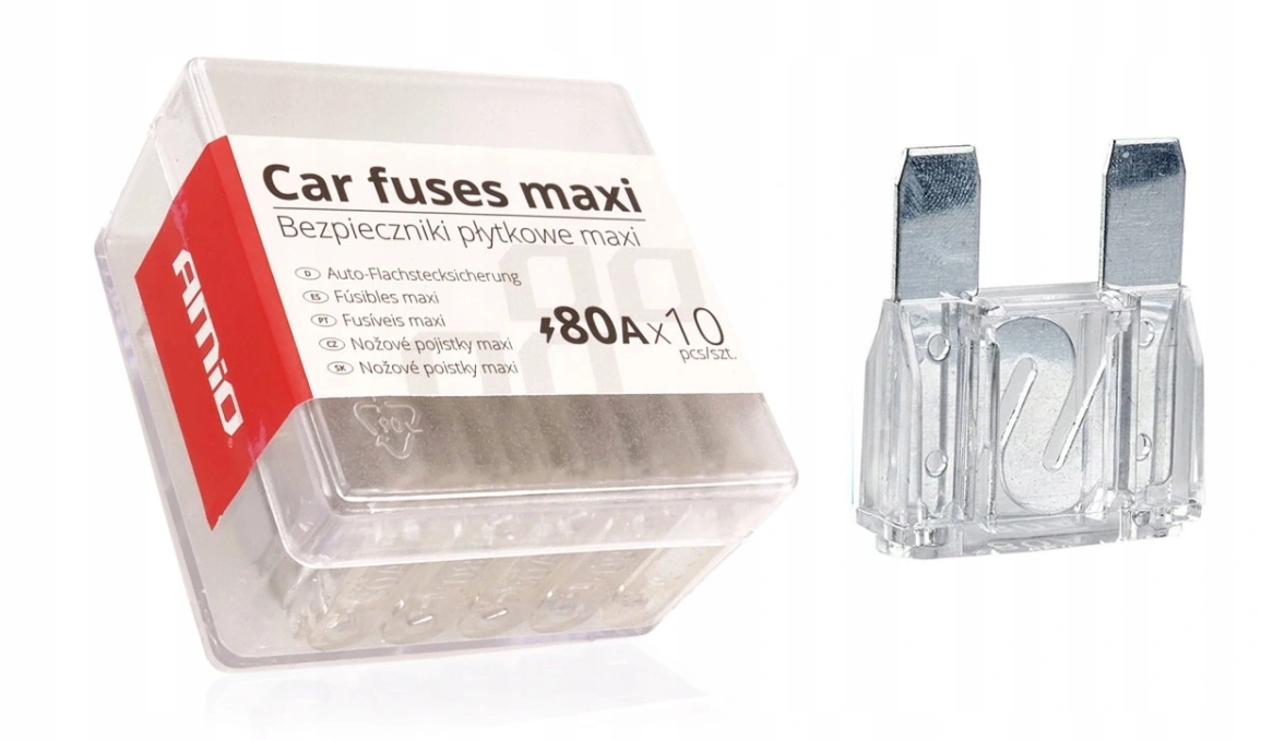 

Bezpieczniki Samochodowe Maxi Pudełko 10szt 80A