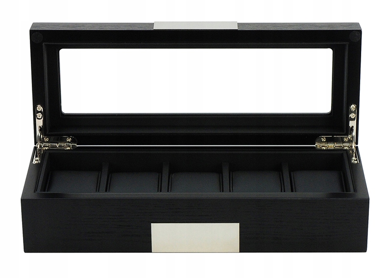 DREWNIANA SZKATUŁKA PUDEŁKO NA 5 DUŻYCH ZEGARKÓW Kod producenta DST-2350-5BL