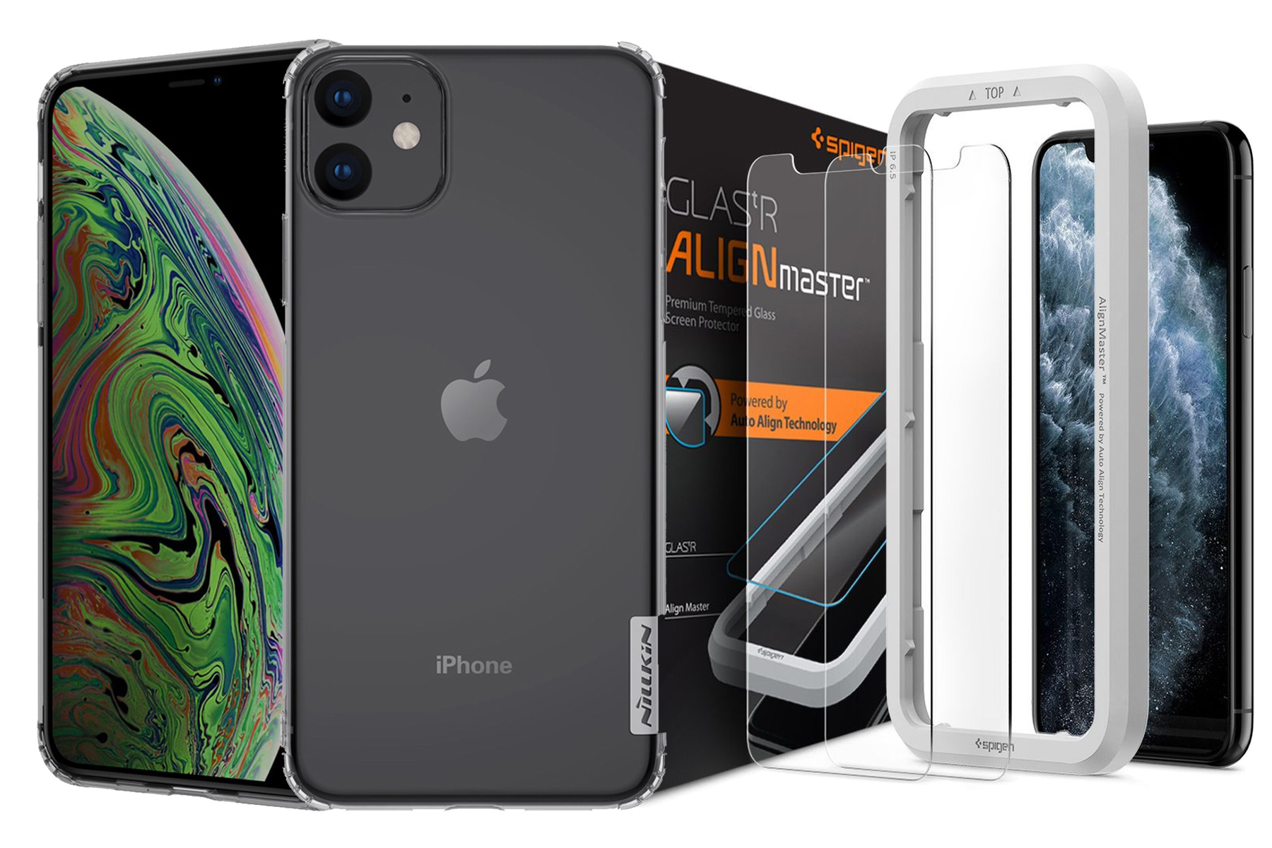 

Nillkin N. Etui Do Iphone 11 + Szkło Spg Alm 2PACK