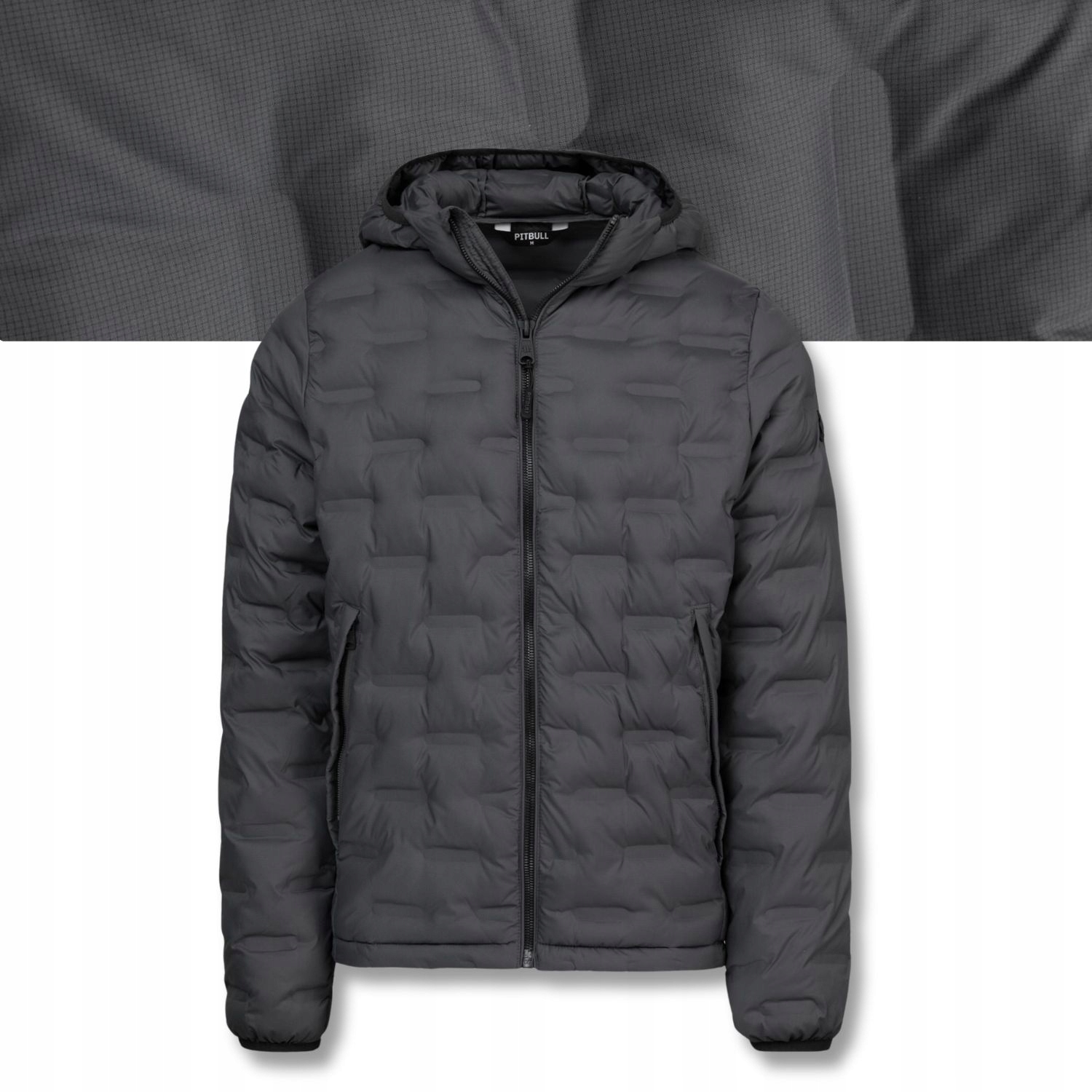 Pánská prošívaná bunda Pitbull Bunda s kapucí Camino Pikování