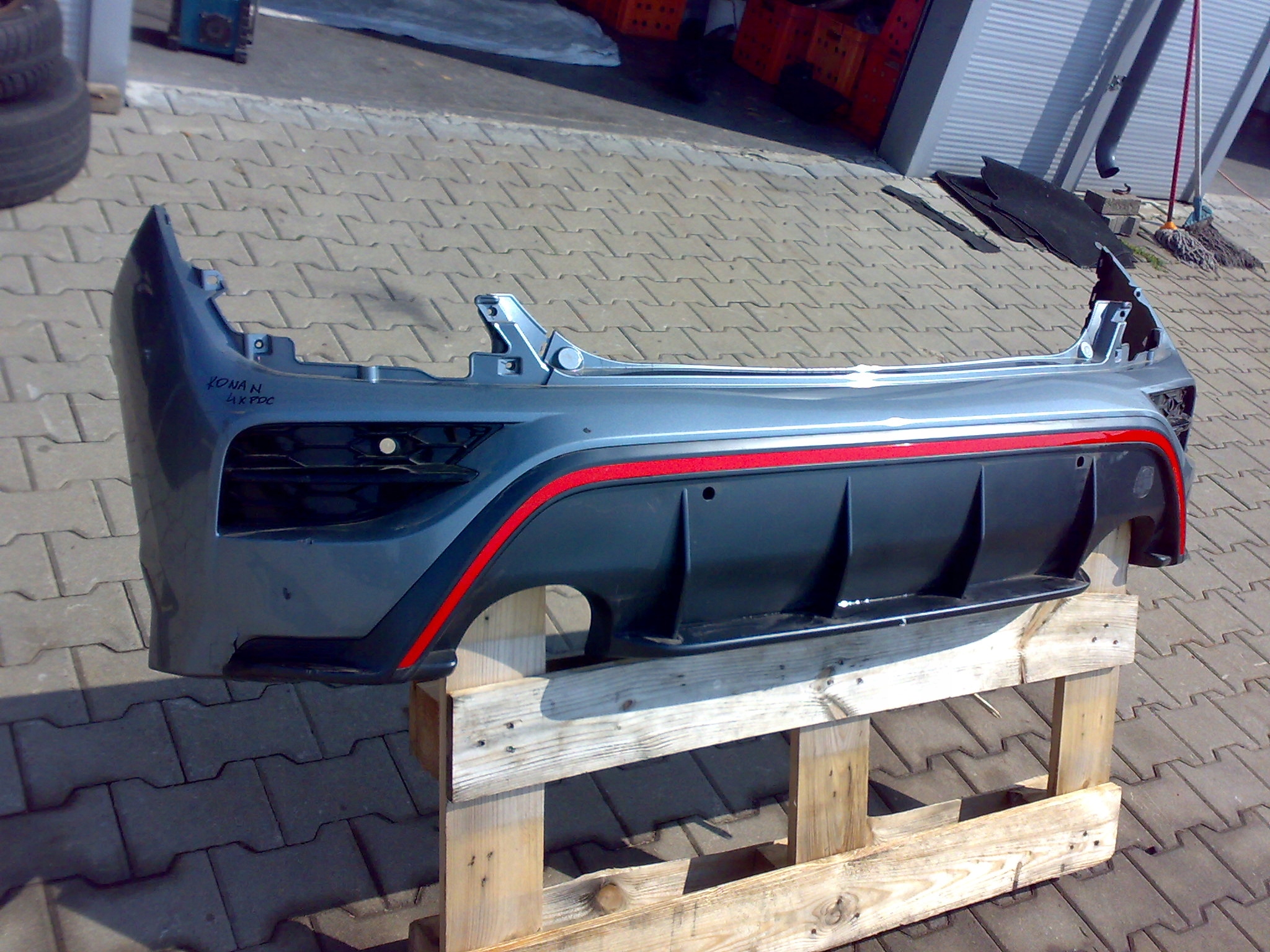 HYUNDAI KONA N 2021 2022 ZDERZAK TYLNY TYŁ HYUNDAI KONA N 2021 2022 ...