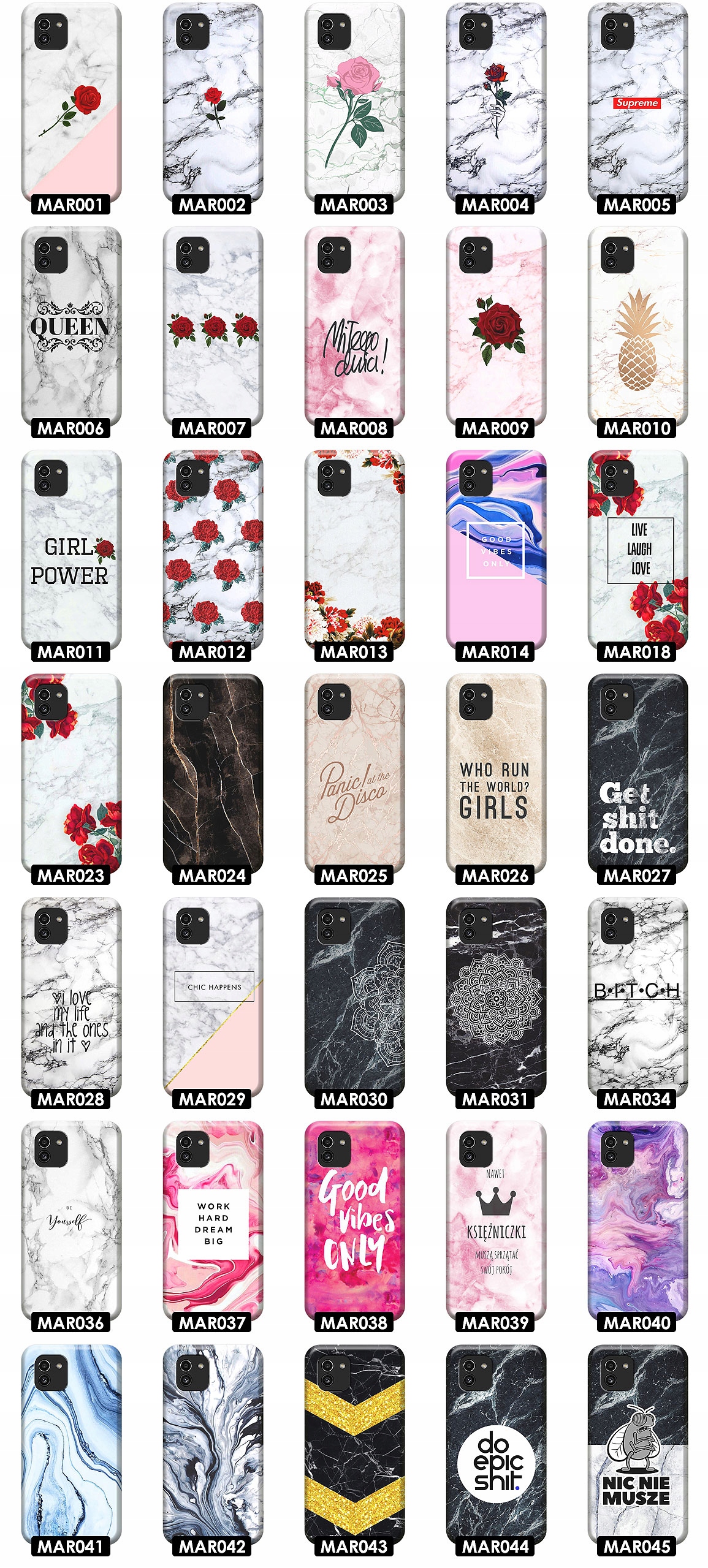 ETUI DO SAMSUNG GALAXY A03 WZORY BESTSELLER Marka Inna