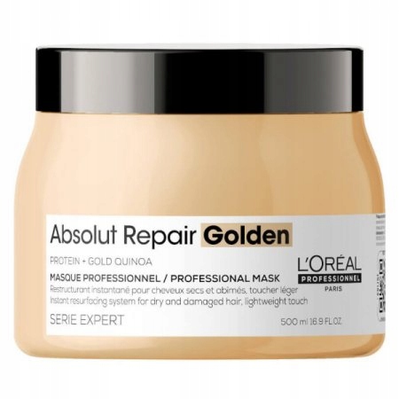 LOREAL ABSOLUT REPAIR GOLD MASKA DO WŁOSÓW ZNISZCZONYCH SUCHYCH 500 ML