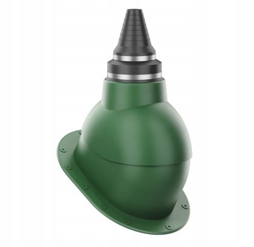 Anténní průchod těsným střešním průchodem Plochý Zelený 6020