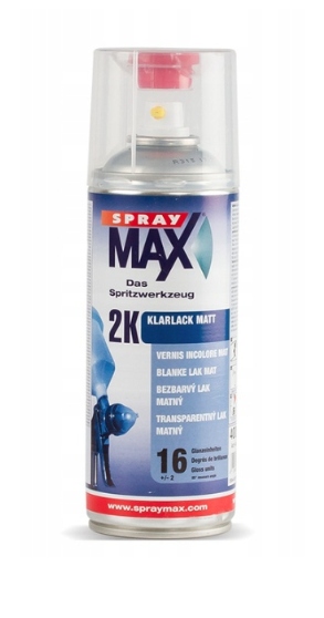 Lakier bezbarwny matowy 400ml Spray Max 2k utwardzacz