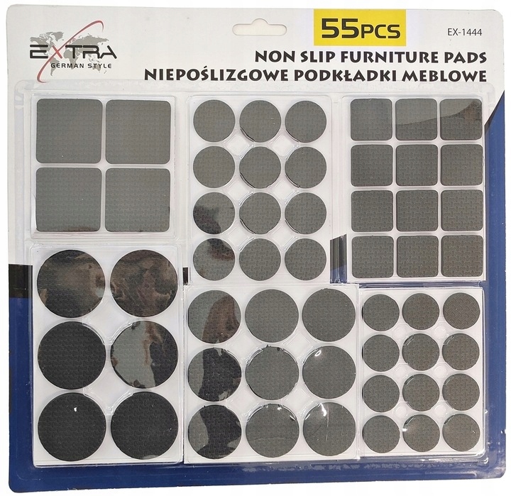 PODKŁADKI POD MEBLE KRZESŁA STOŁY GUMOWE 55 SZT