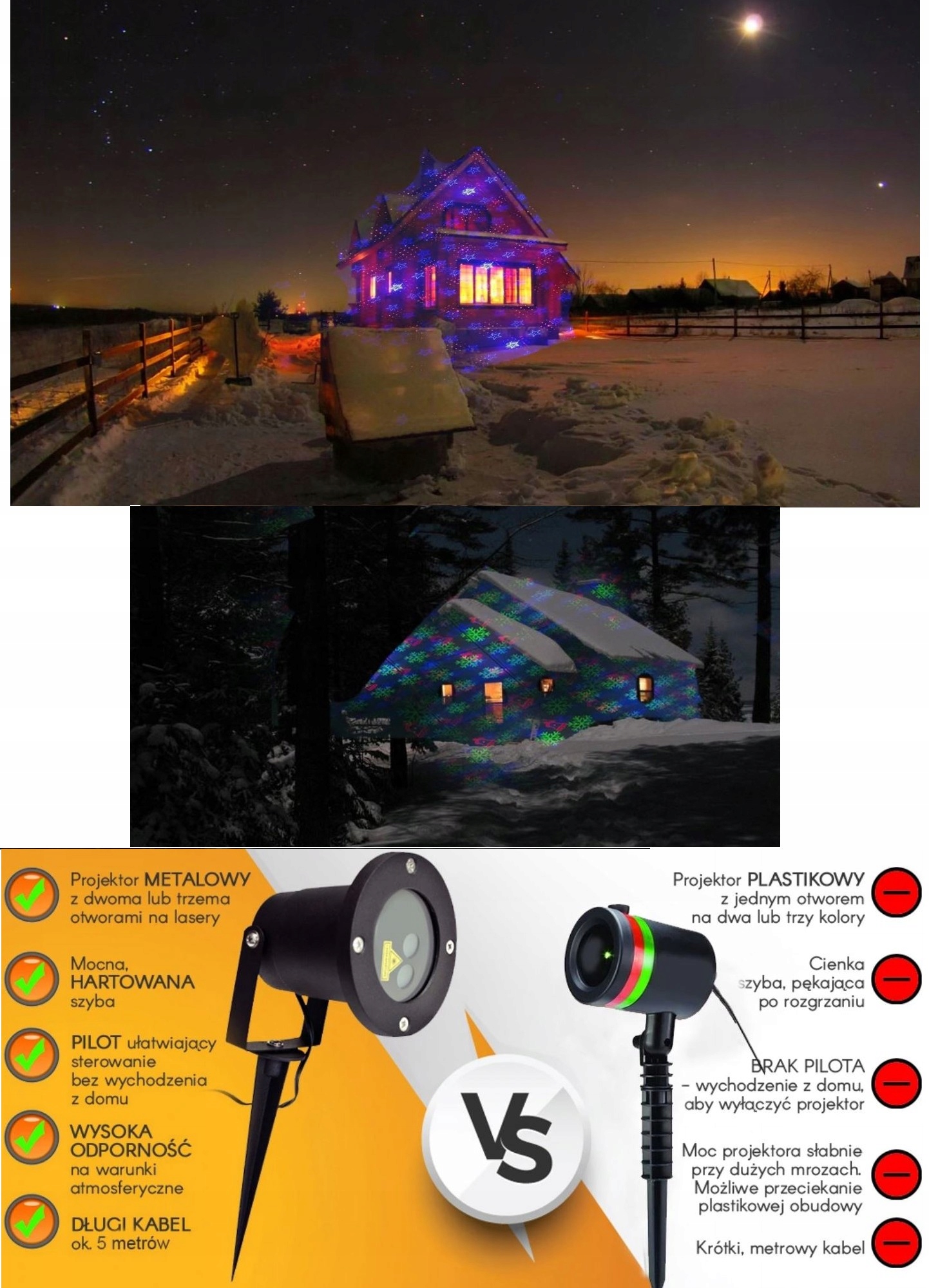 PROJEKTOR LASEROWY RGB RUCHOMY ŚWIĄTECZNY PREZENT STAR SHOWER LAMPKI CHOINK Waga produktu z opakowaniem jednostkowym 1 kg