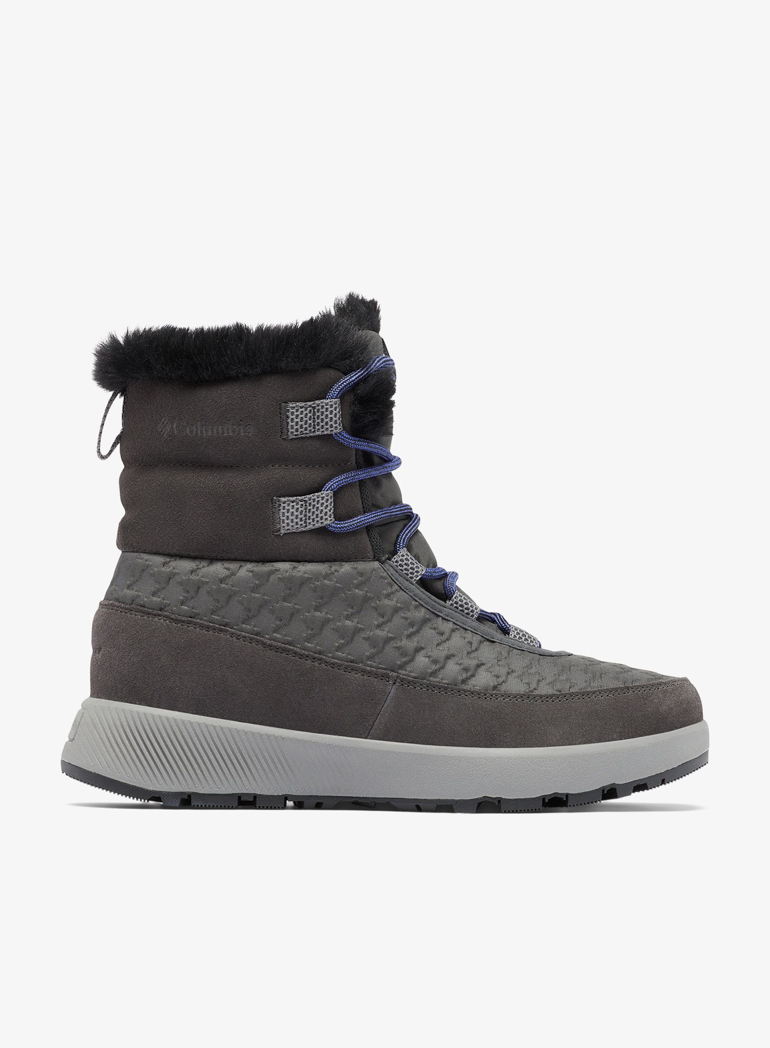Dámské zimní boty Columbia Slopeside Peak Luxe shark/clematis blue 37