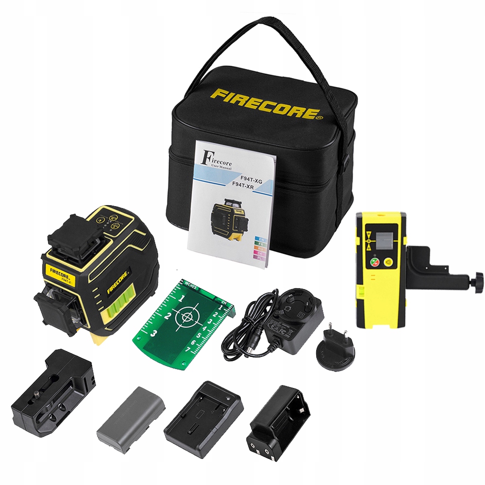 

Firecore Zielony laser krzyżowy 12 linii+Detektor