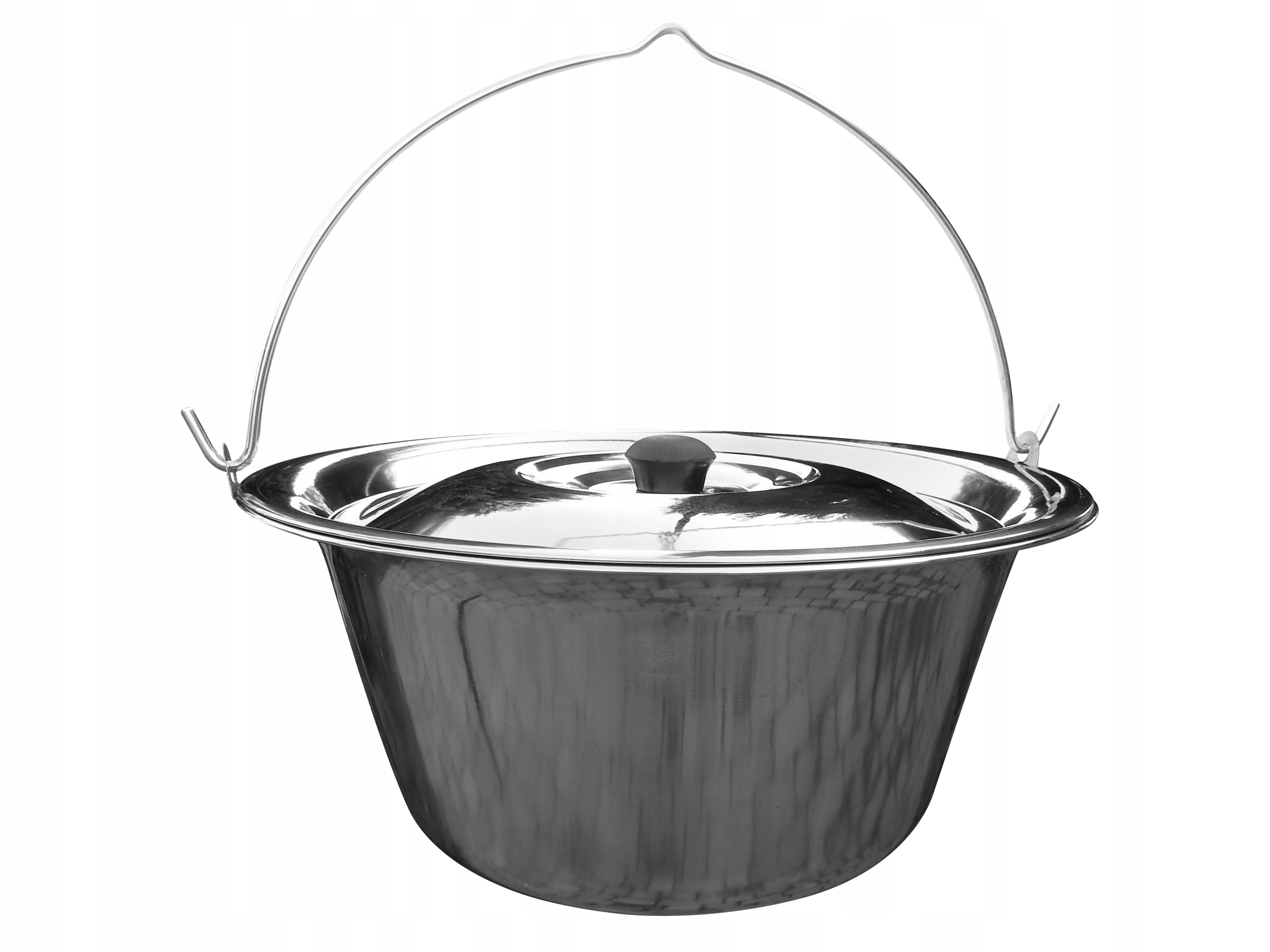 

Kociołek garnek węgierski 10 do grill trójnóg Inox