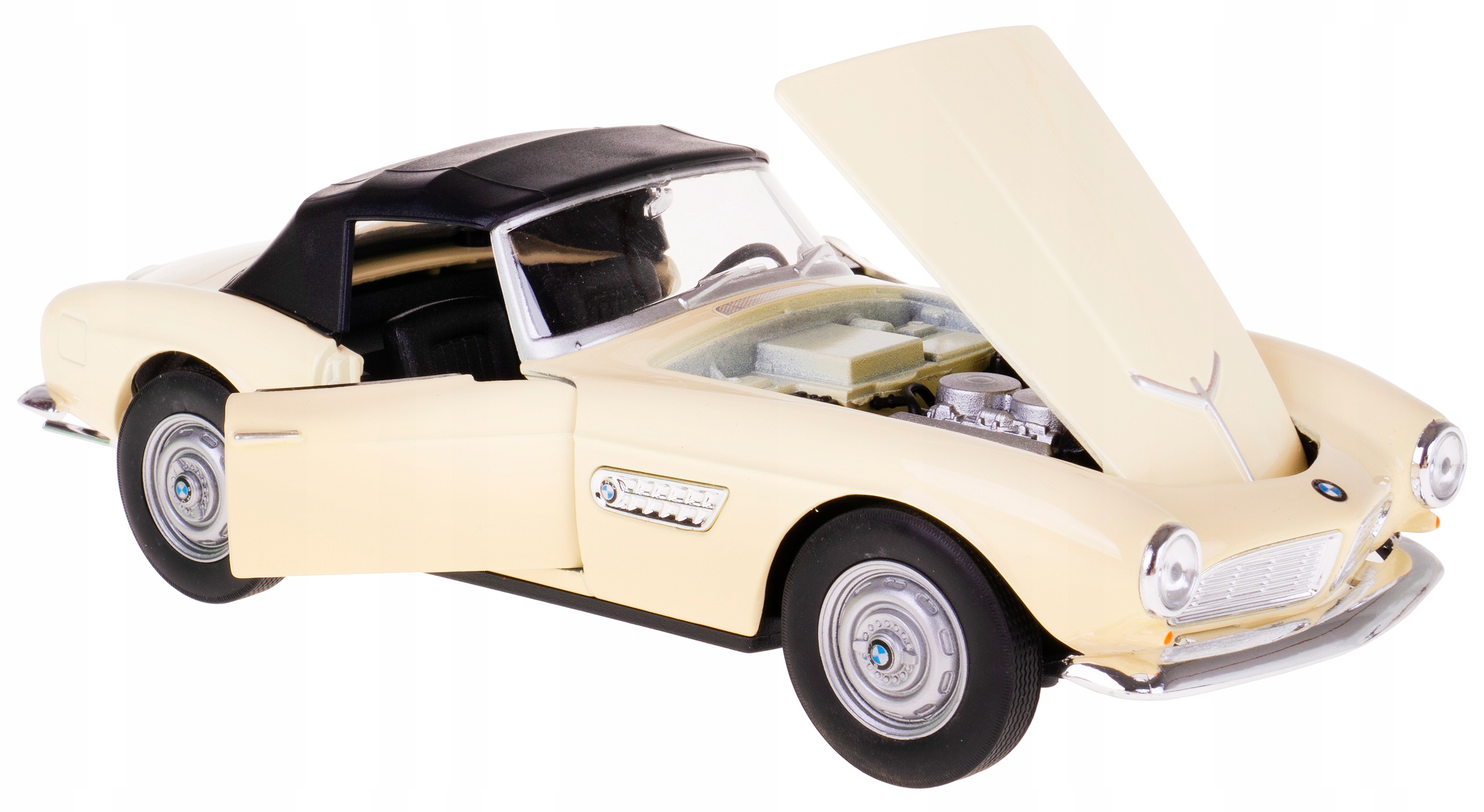 Bmw 507 Model Kovový Welly 1:24 Se Střechou Krémový