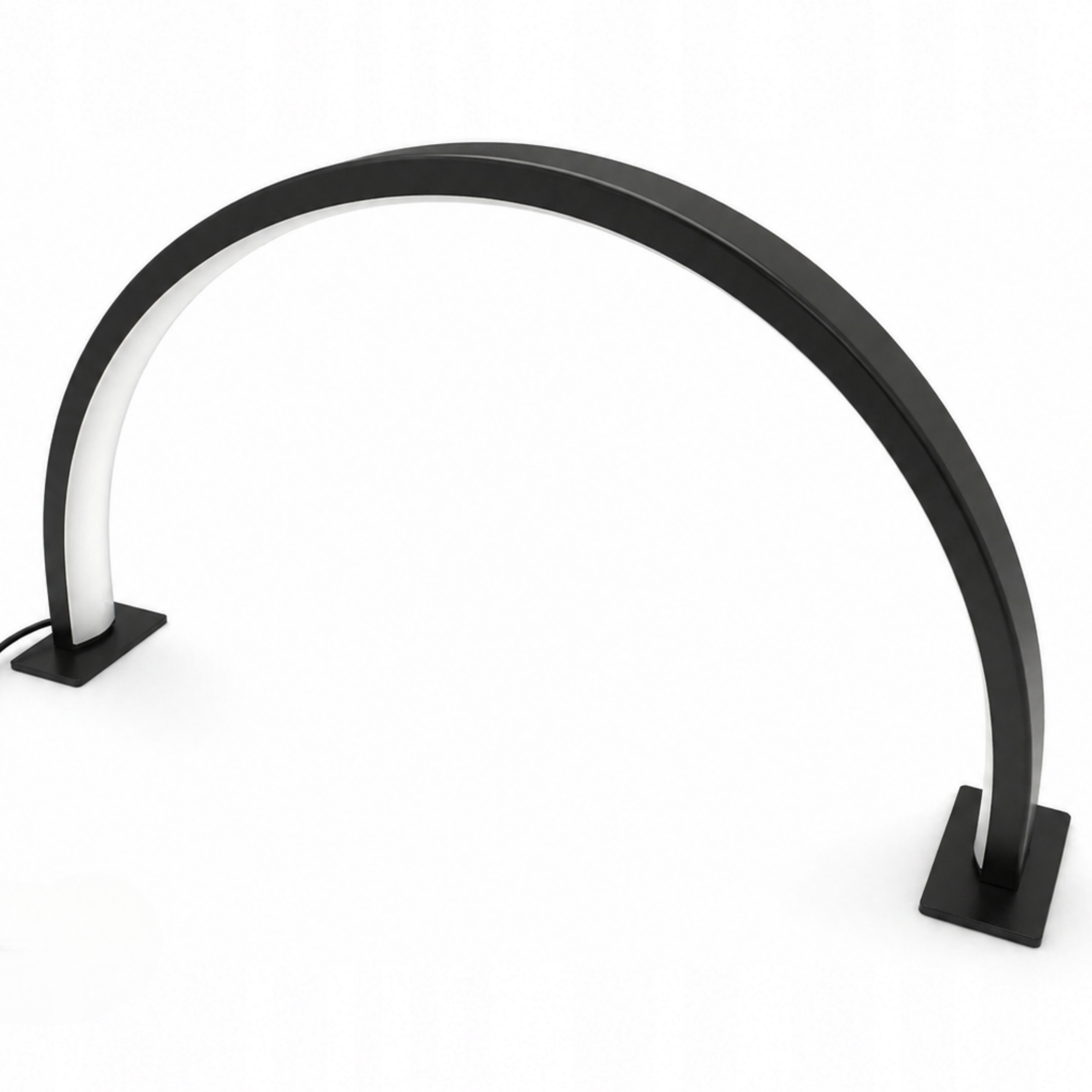 Kosmetická lampa bez stínu Moon Led Luk 20W s dálkovým ovládáním 40 cm Černá