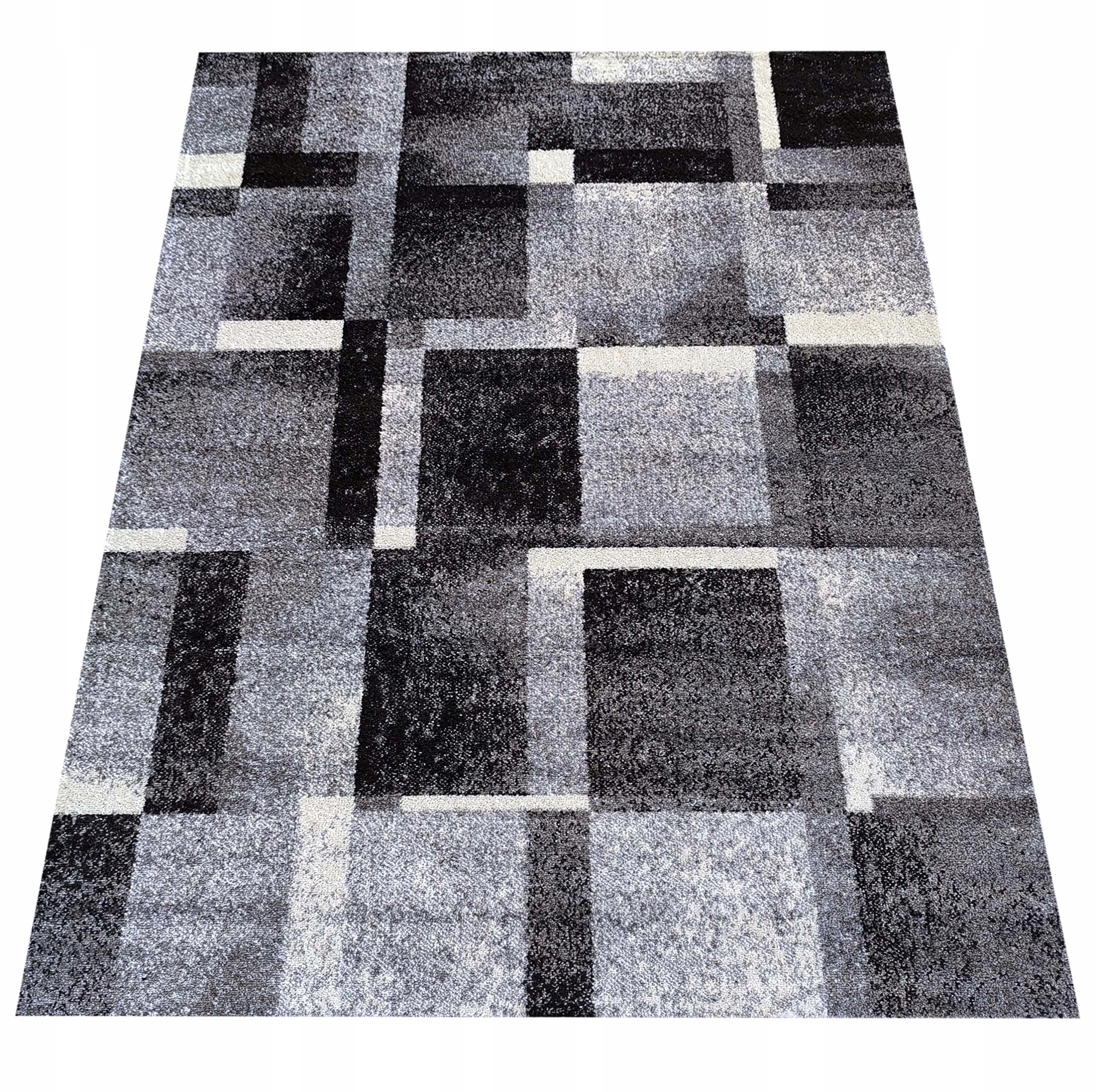 Miękki Nowoczesny Dywan Otto 09 szary 200x290
