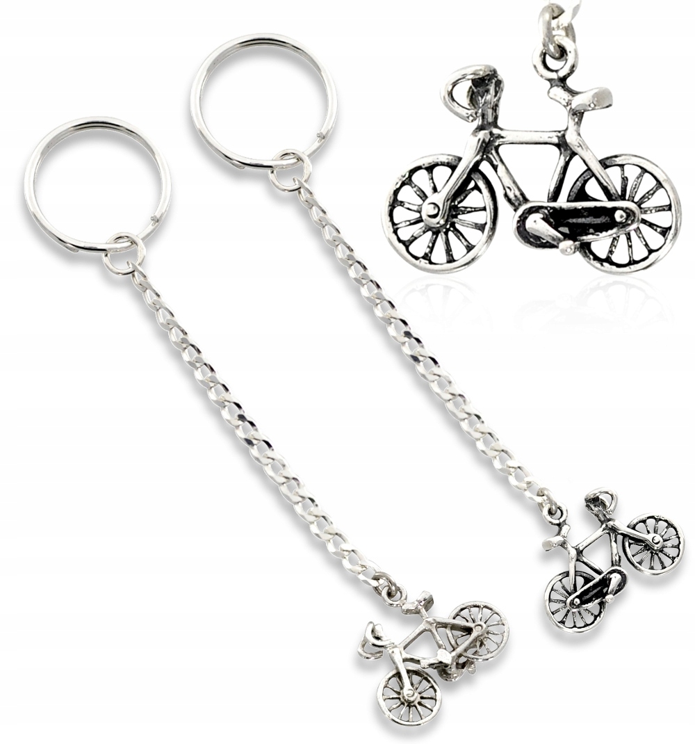 Stříbrný Přívěsek Na Klíče Na Klíče Kolo Pro Cyklistu Pr 925