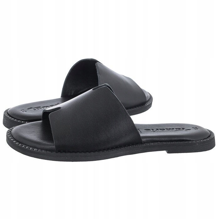 Boty Nazouváky Kožené Dámské Tamaris Černé 1-27135-42 001 Black