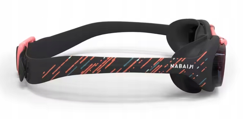 OKULARY PŁYWACKIE NA BASEN ANTY-FOG DAMSKIE MĘSKIE Kolor dominujący czarny