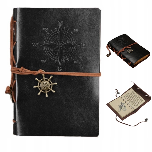 

Pamiętnik Notes Podróżnika Dziennik Vintage Duży