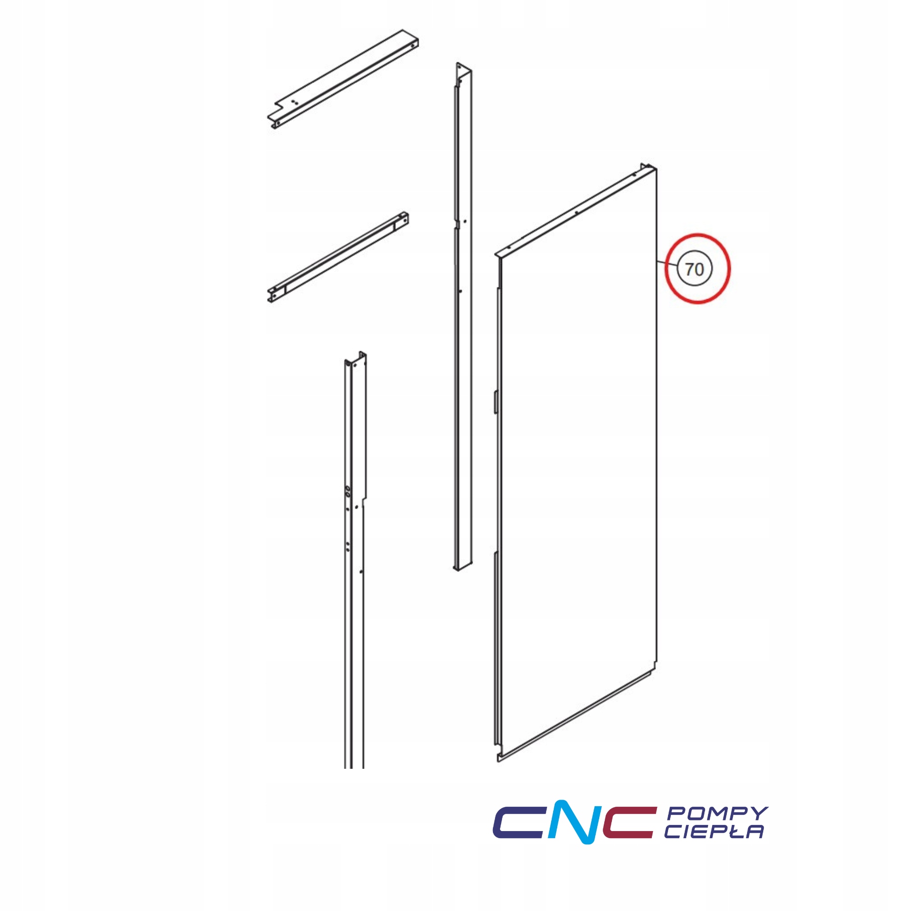 ACXE04-13300A Panasonic – kryt ochranný panel (oem) Cabinet Side Plate