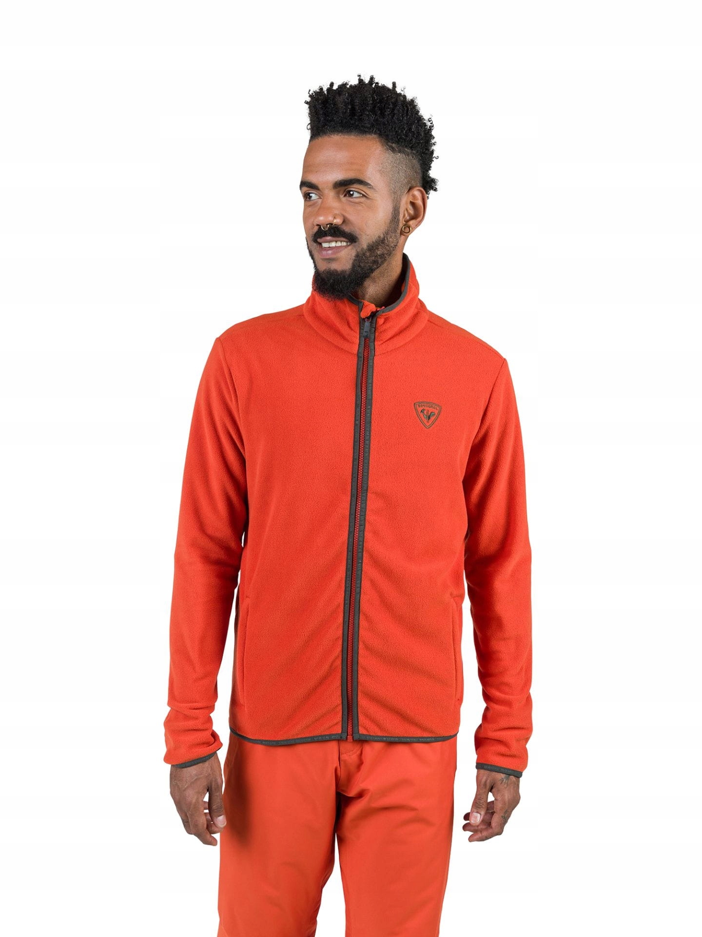 Mikina Rossignol Strawpile Fleece Fz oranžová M