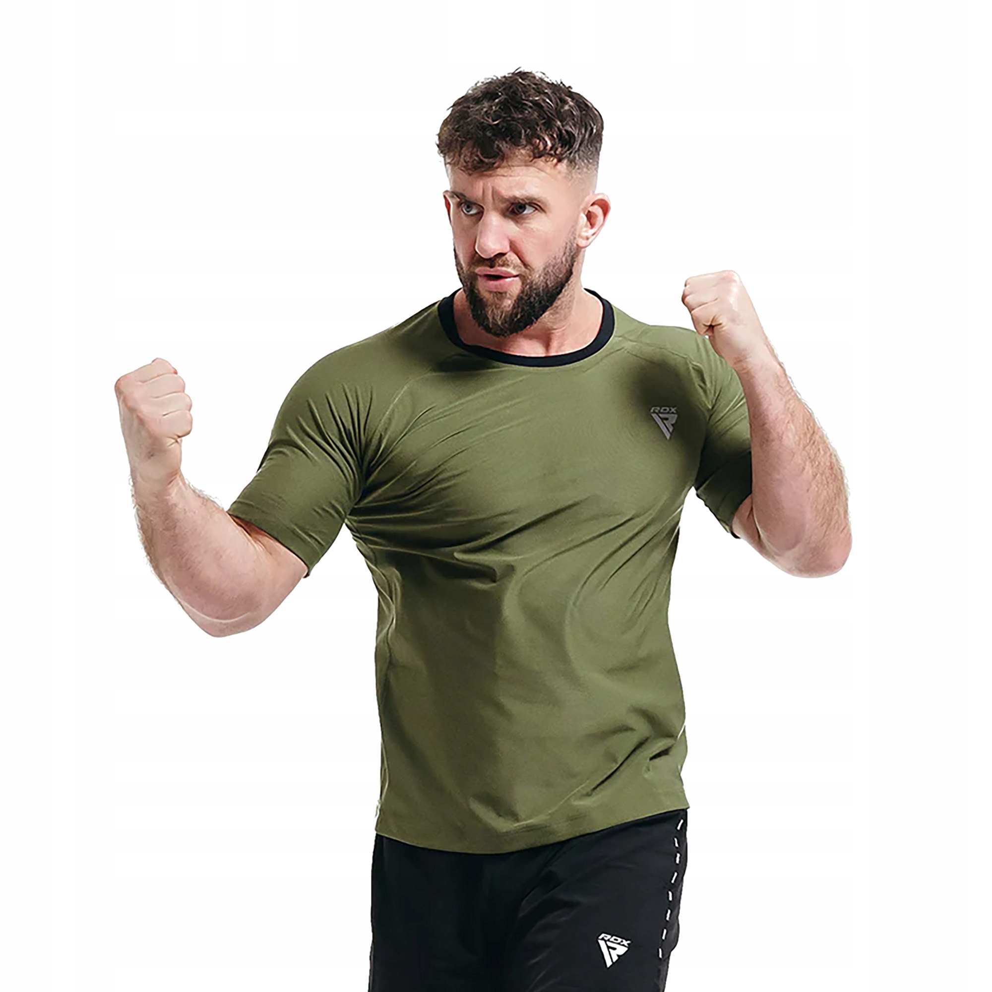 Koszulka treningowa męska Rdx M1 army green L