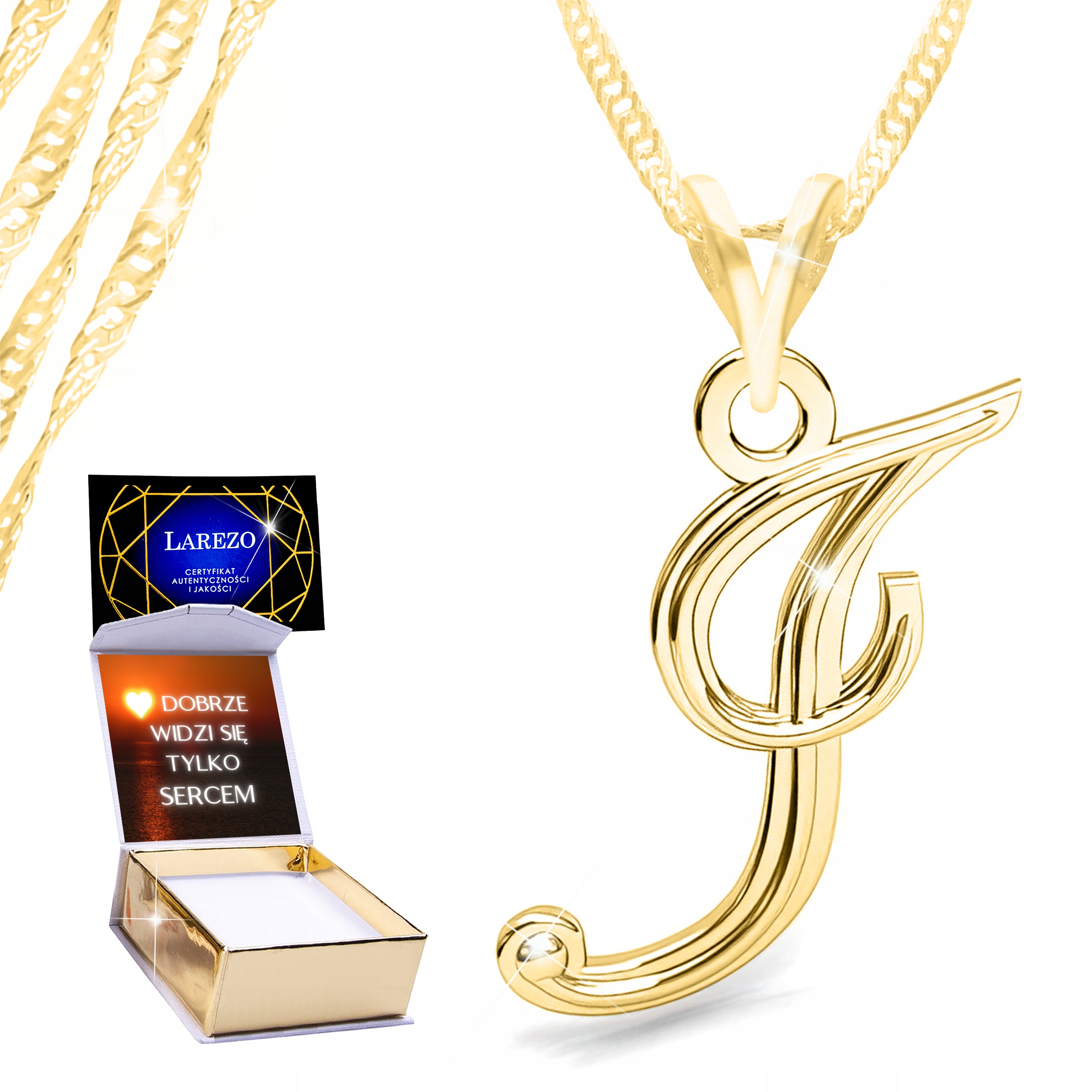 Zlatý náhrdelník 925 Písmeno A Iniciál Dámské Pozlacené Stříbro Potisk